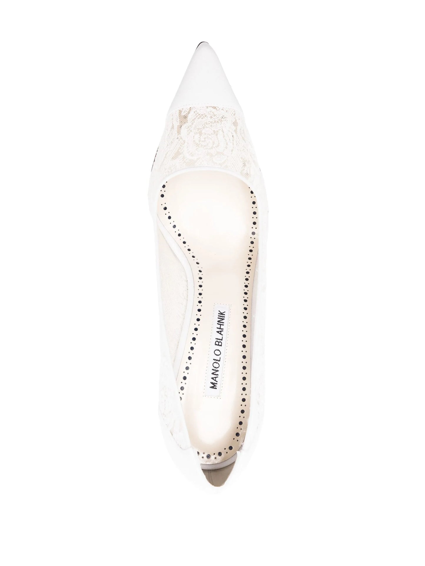 90mm Sololaria floral-lace pumps