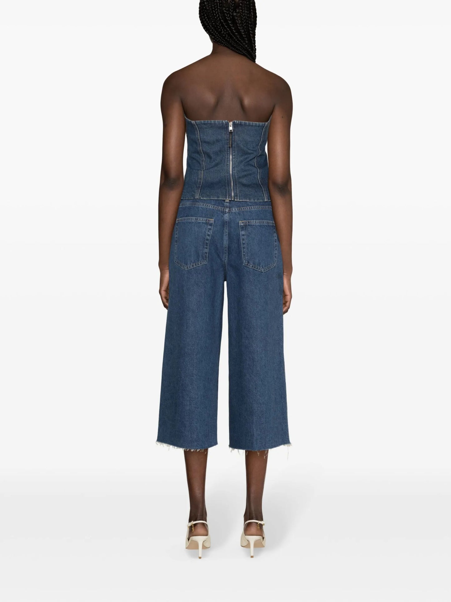 Easy Capri high-rise cropped jeans
