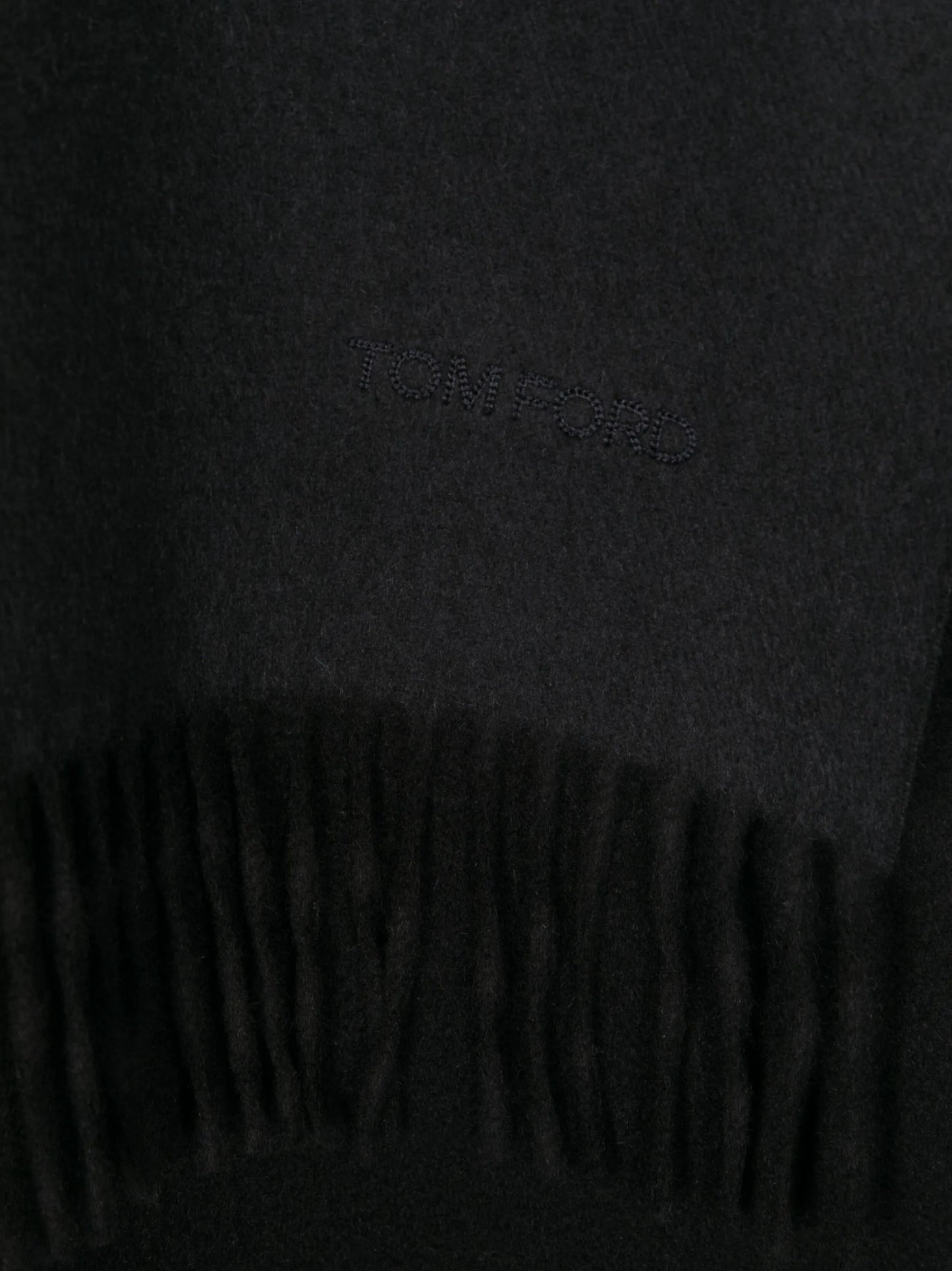 fringed cashmere scarf