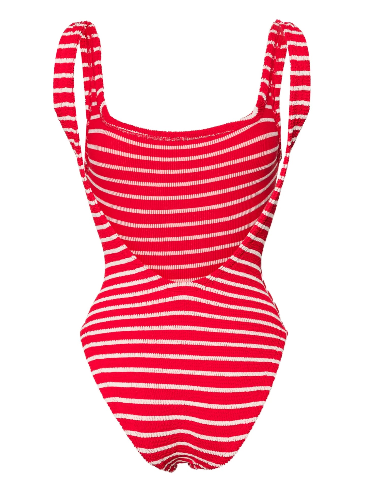 candy-stripe crinkled swimsuit