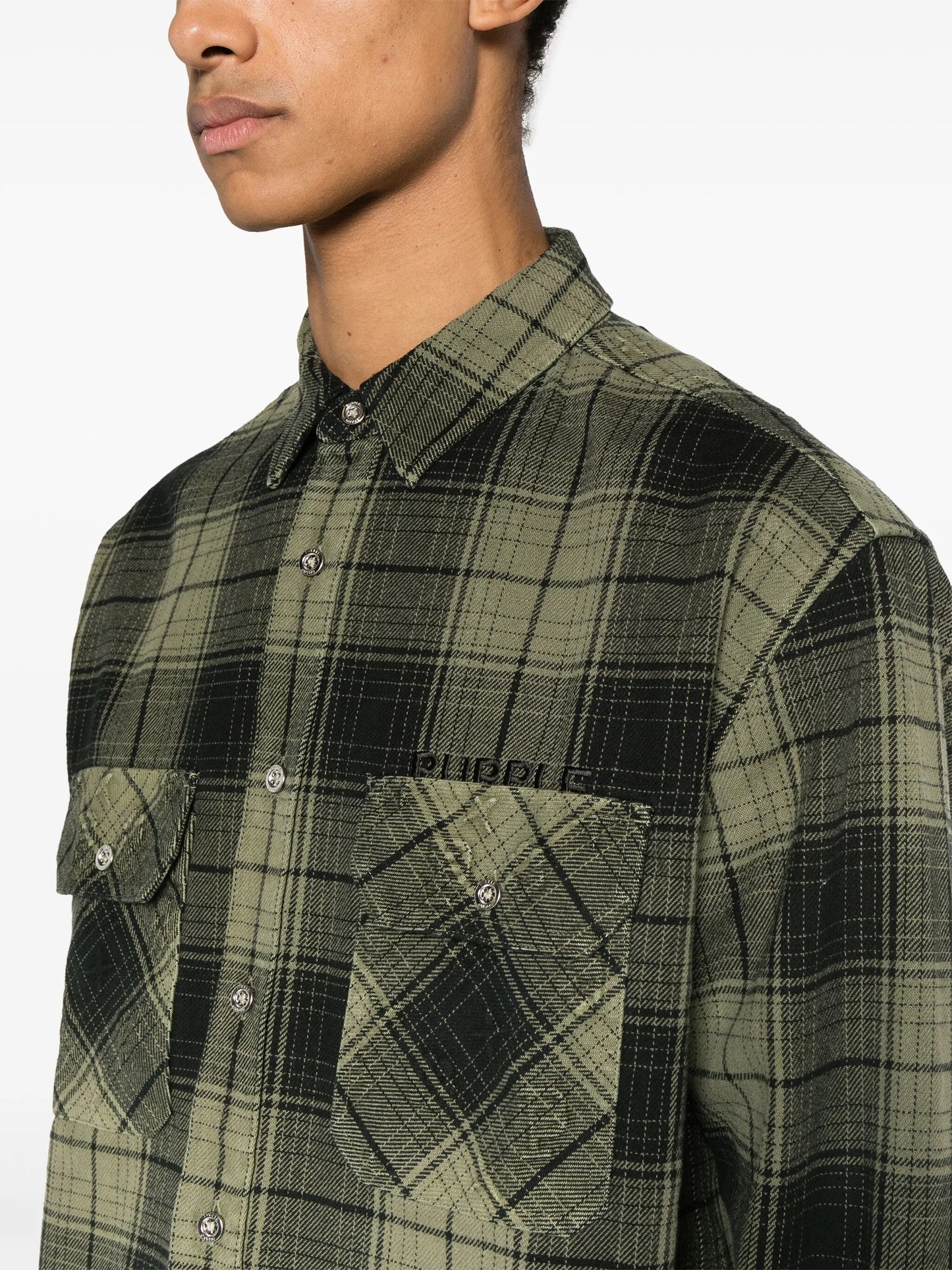 flannel long-sleeve shirt
