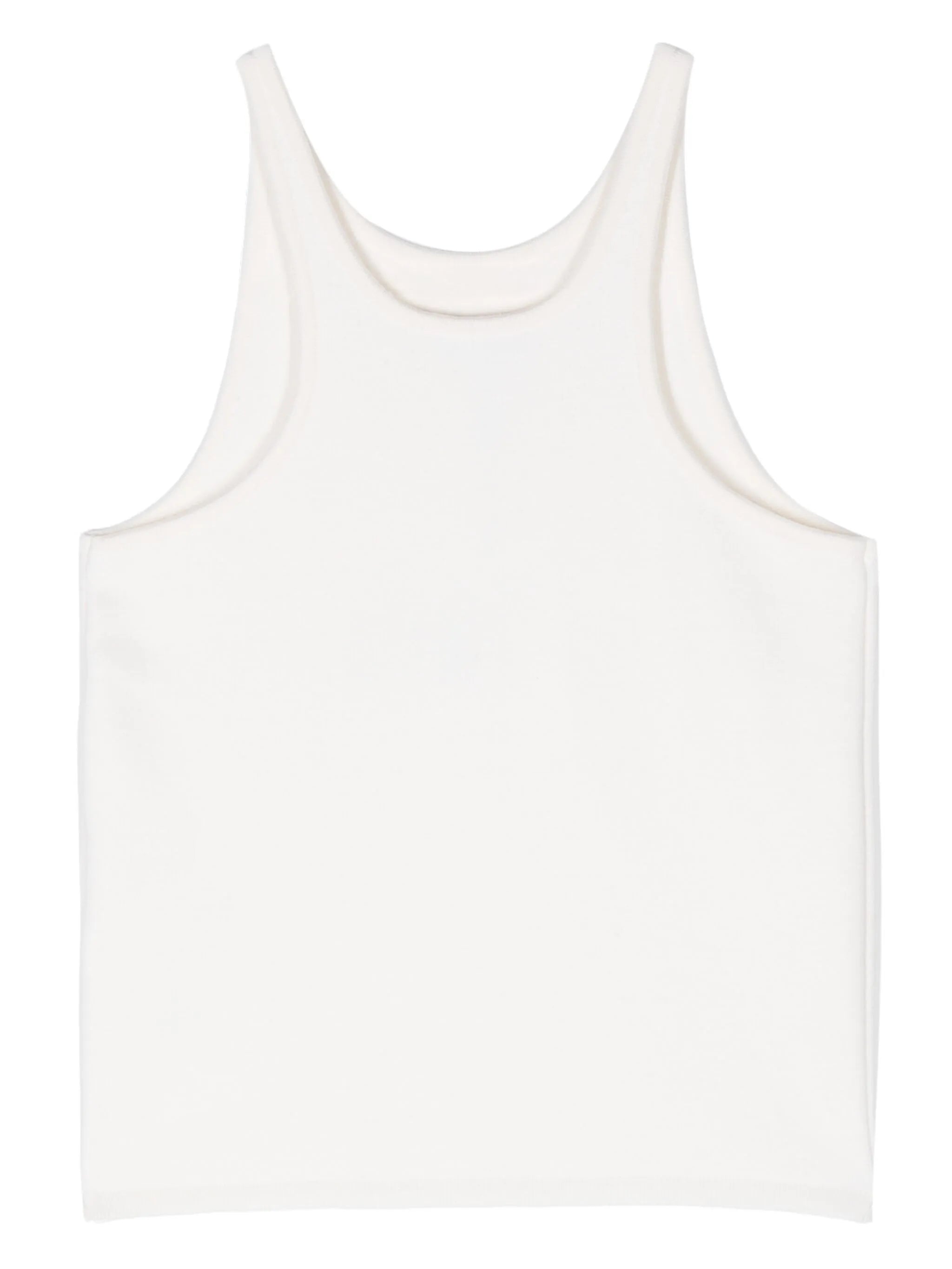 scoop-neck knitted tank top