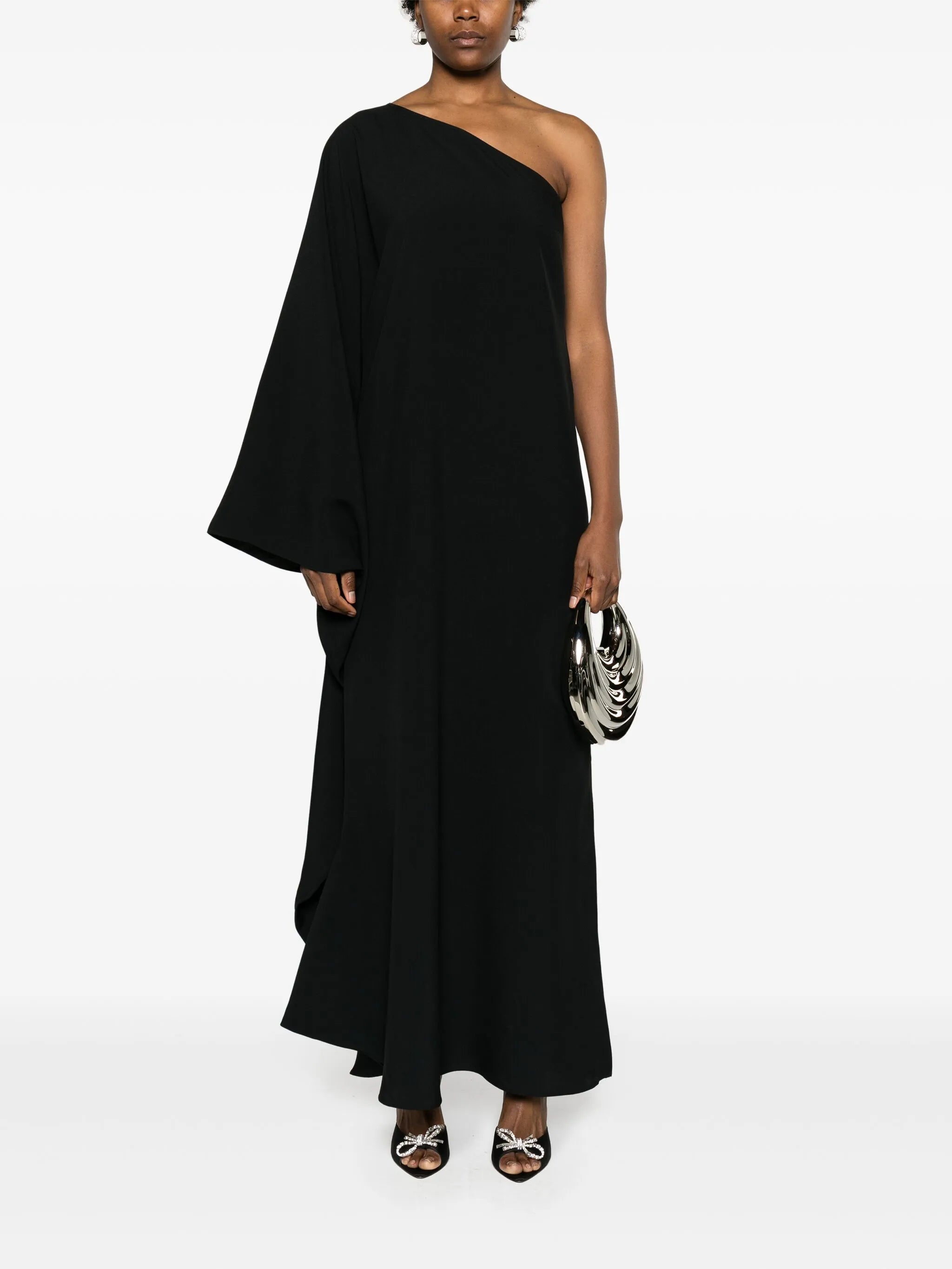Balear one-shoulder gown