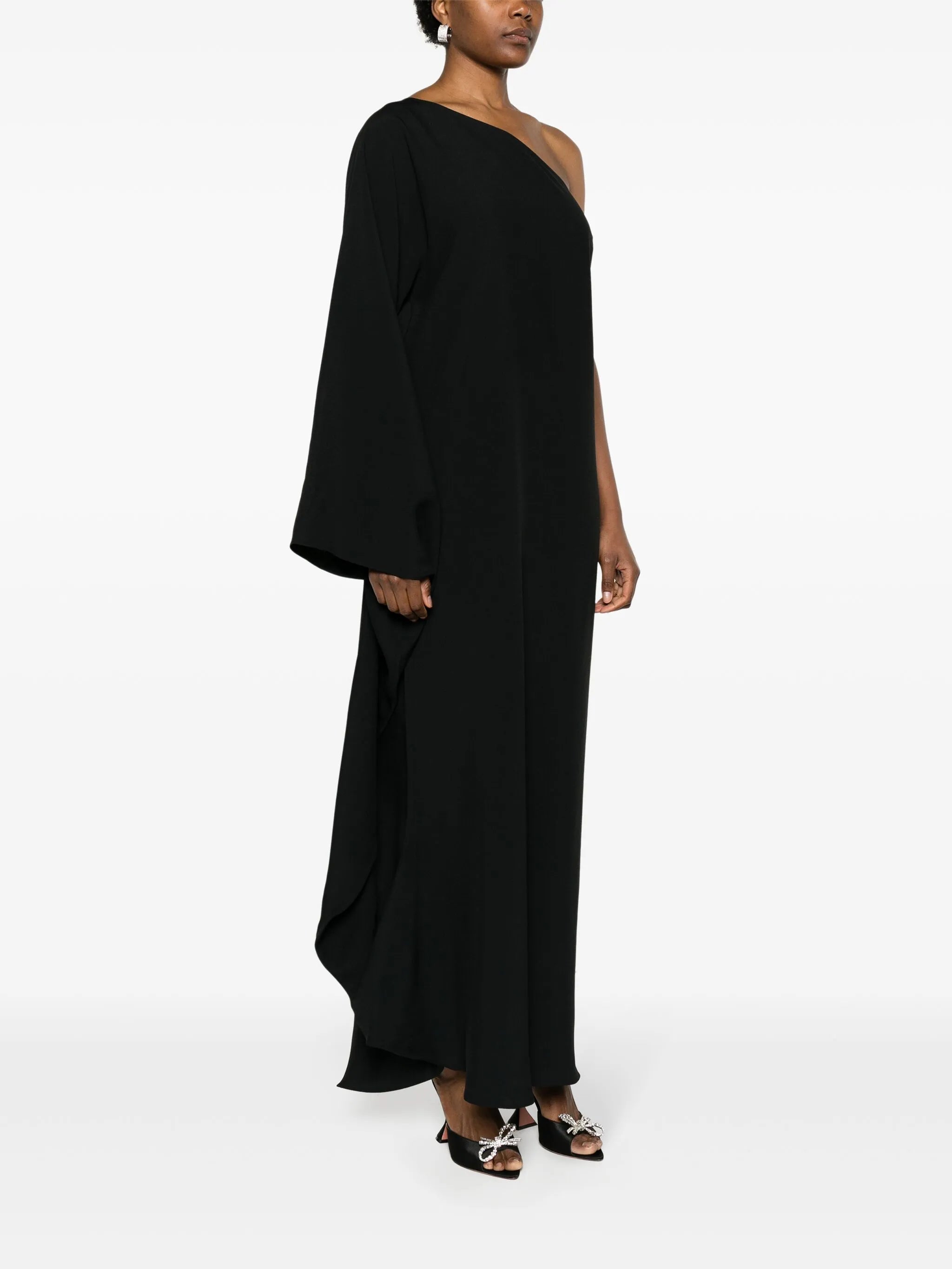Balear one-shoulder gown