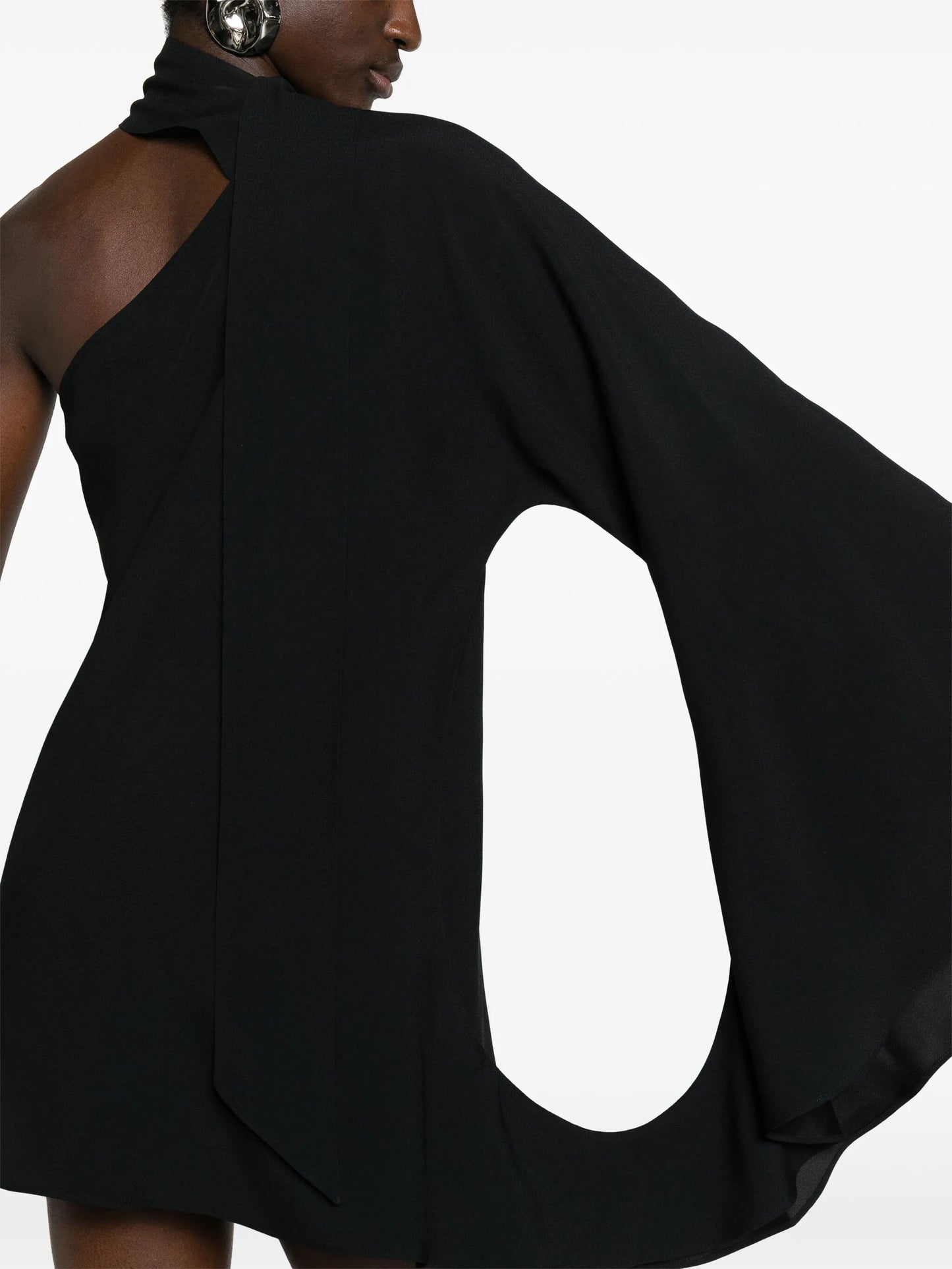 Balear one-shoulder minidress