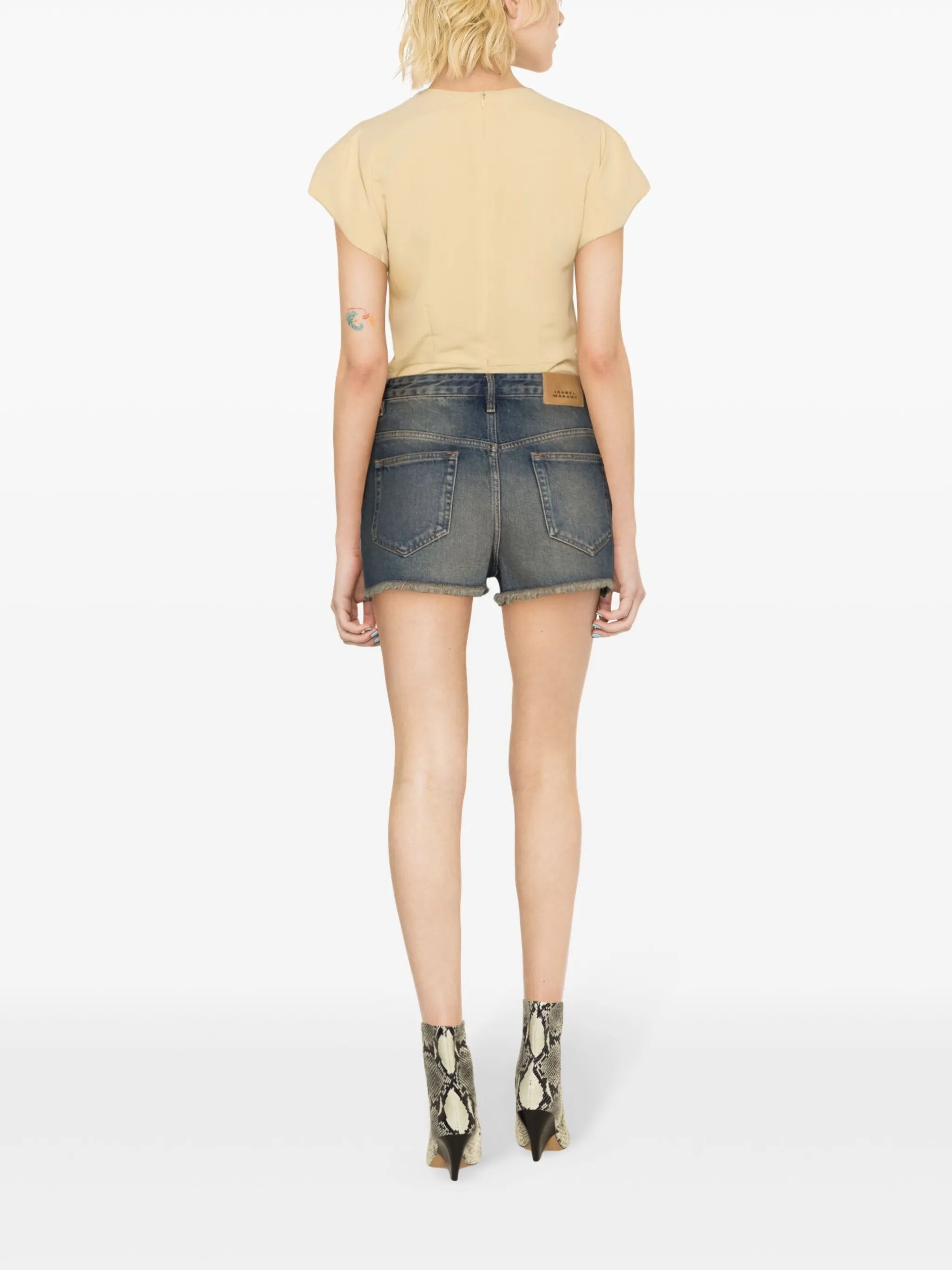 Lesia denim mini shorts