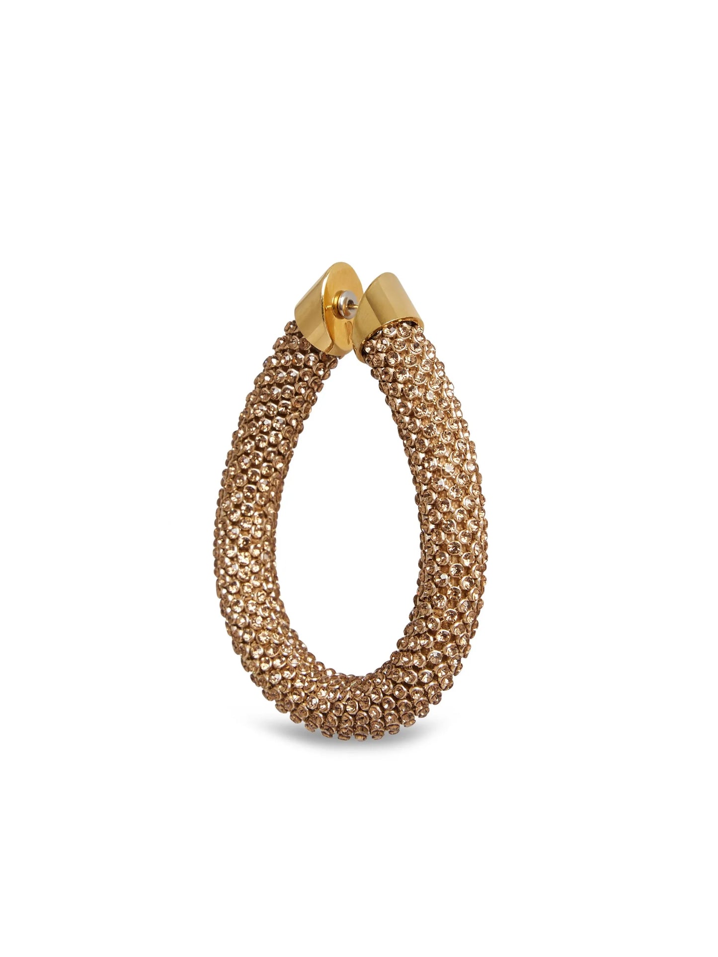 Gold Pixel chainmail earrings