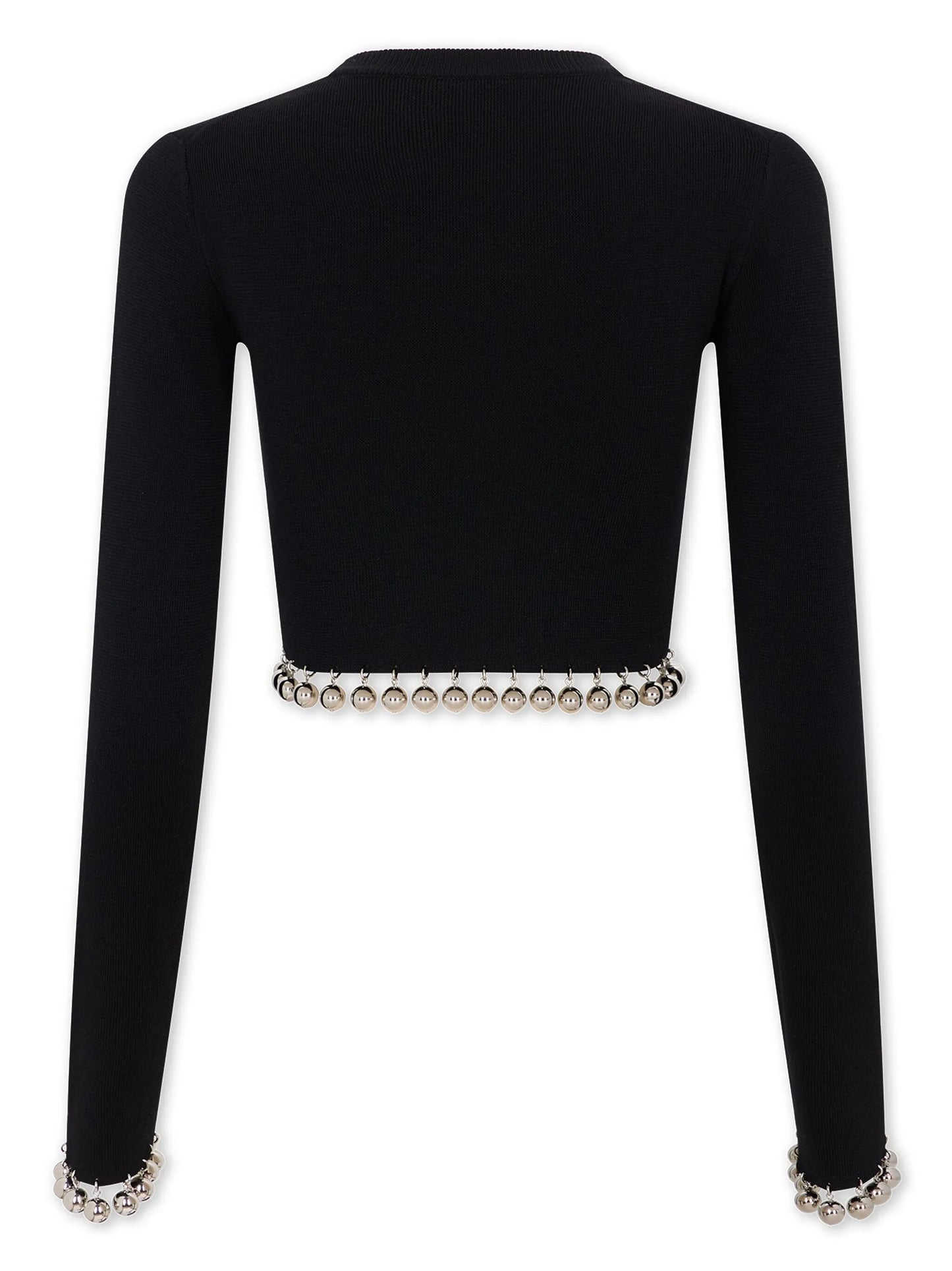 bead-detail wool jumper