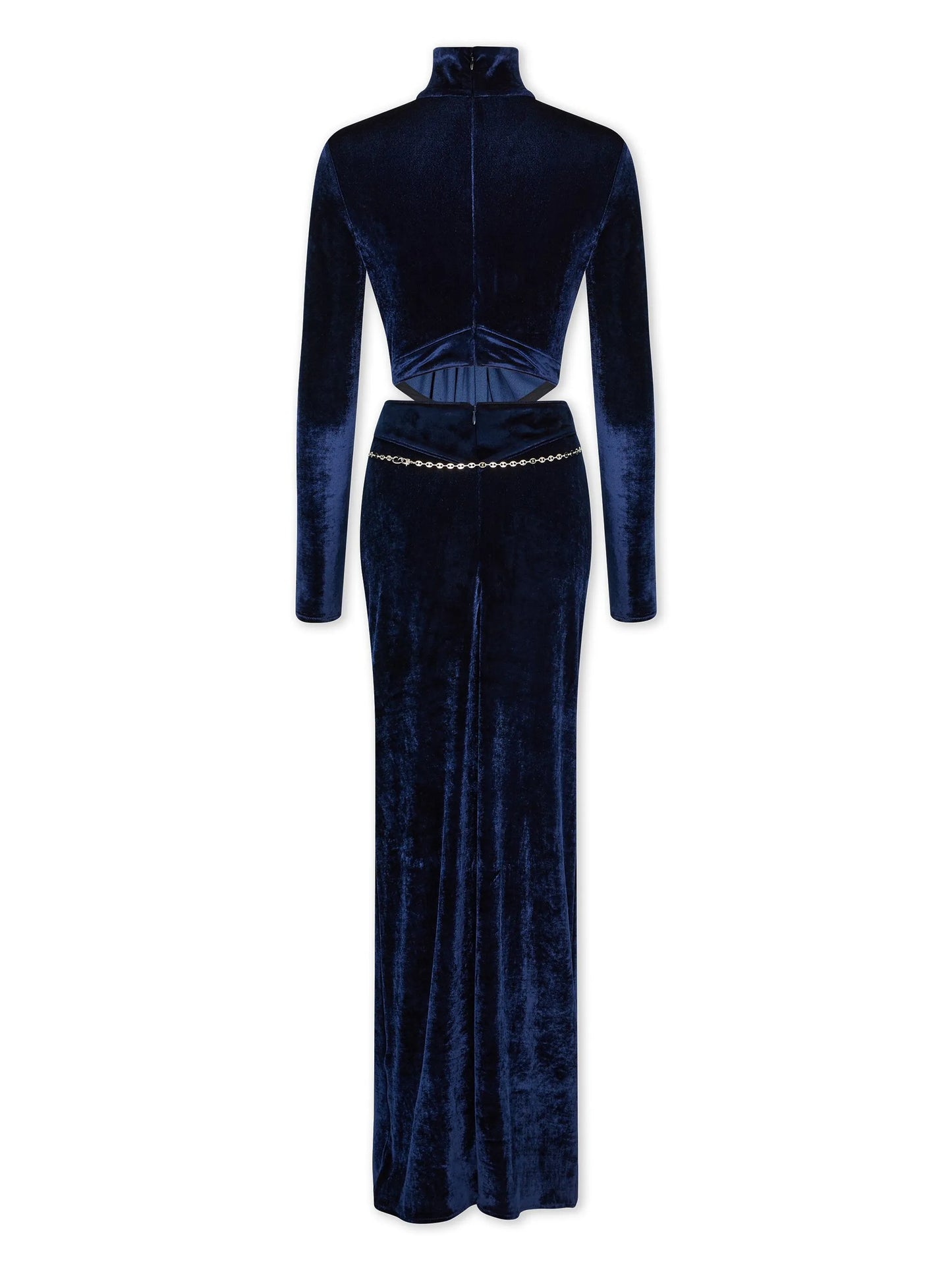 embellished velvet maxi dress