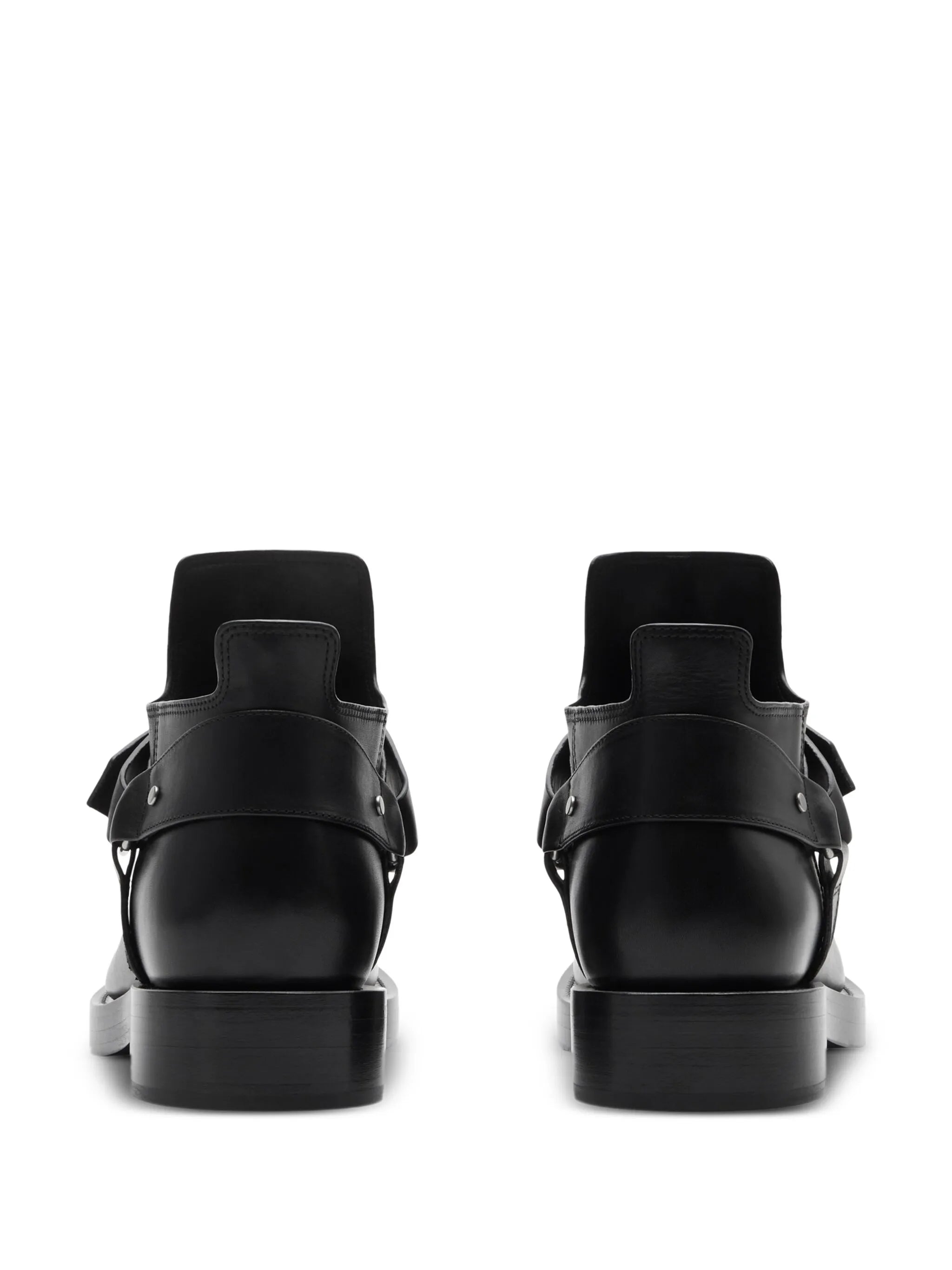 leather saddle boots