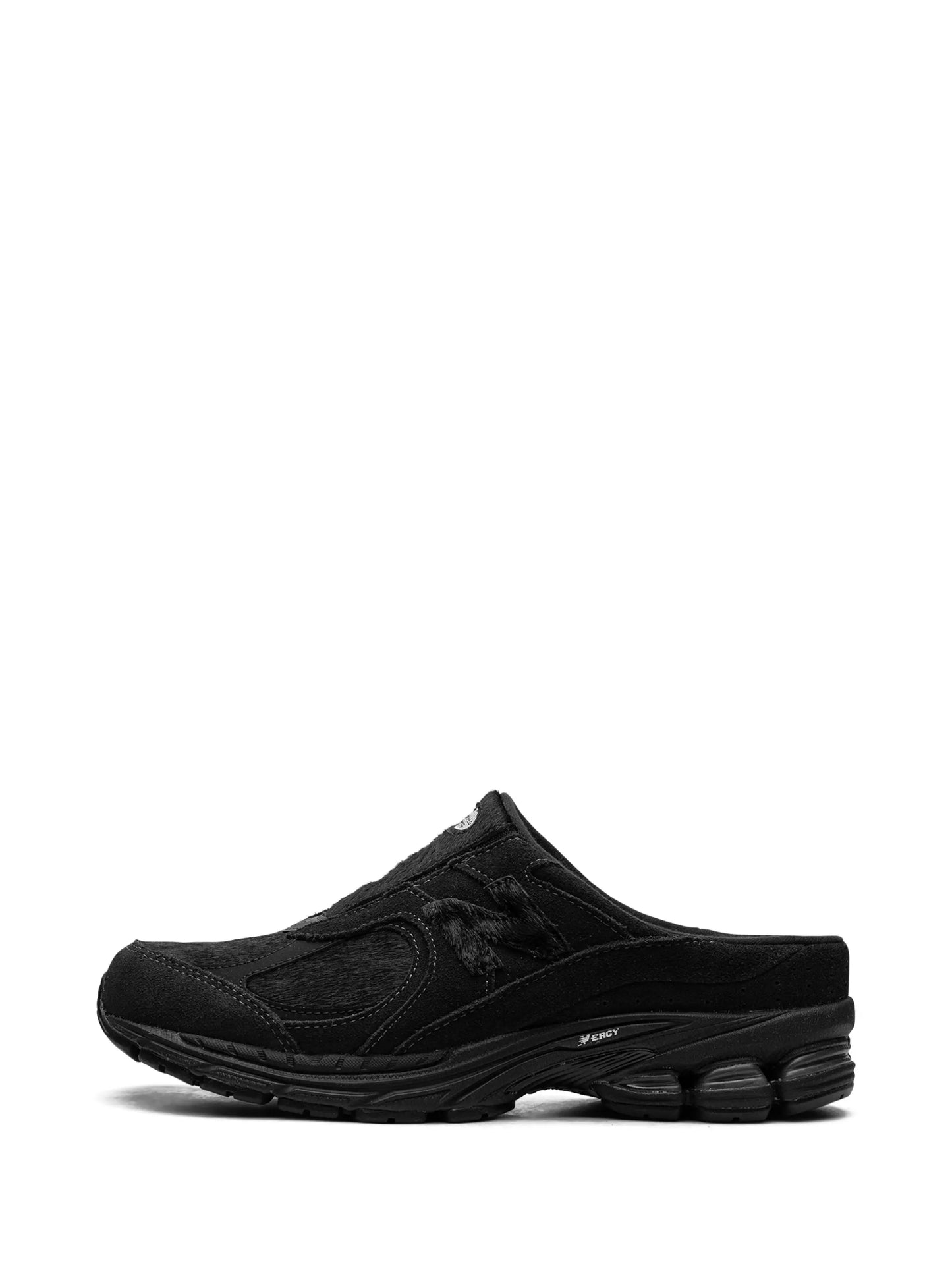 2002R "Triple Black Pony Hair" sneaker mules
