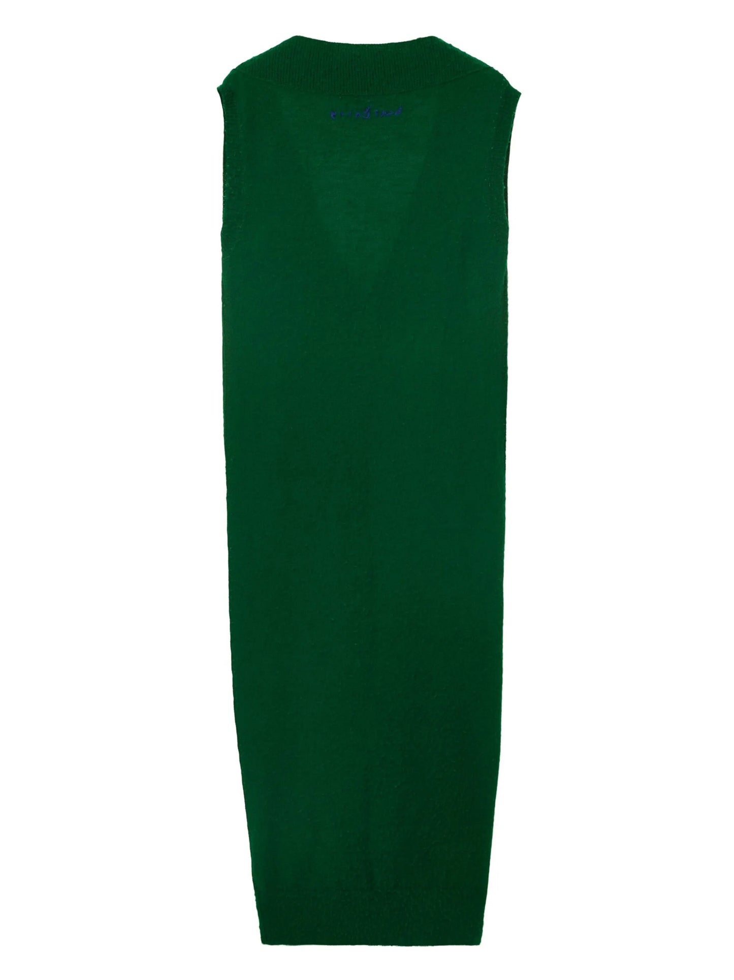 argyle-intarsia wool maxi dress