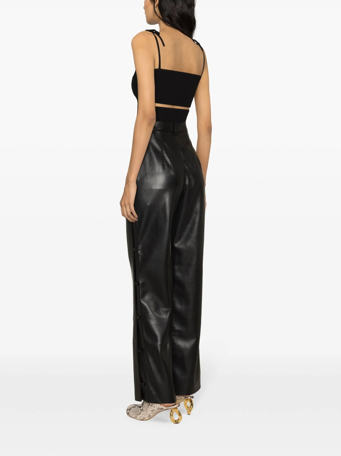 Felina faux-leather trousers