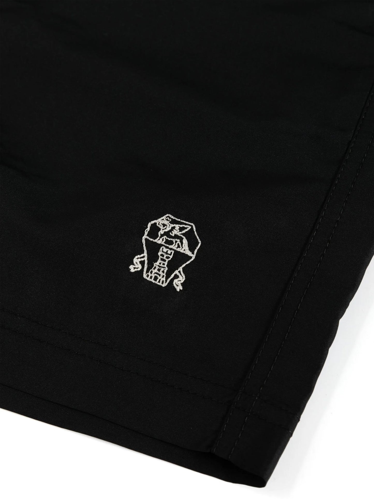 logo-embroidered swim shorts