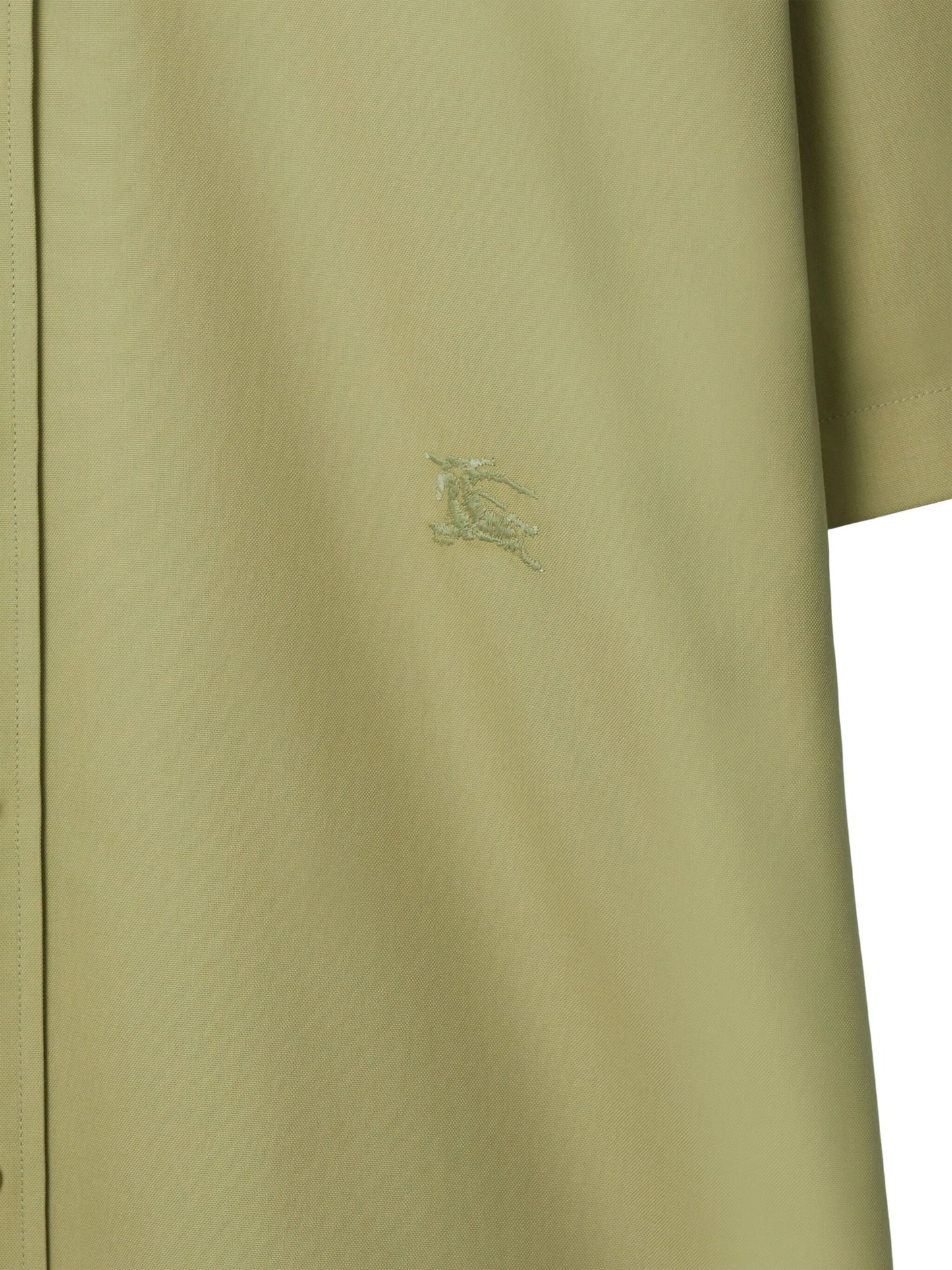 logo-embroidered poplin shirt