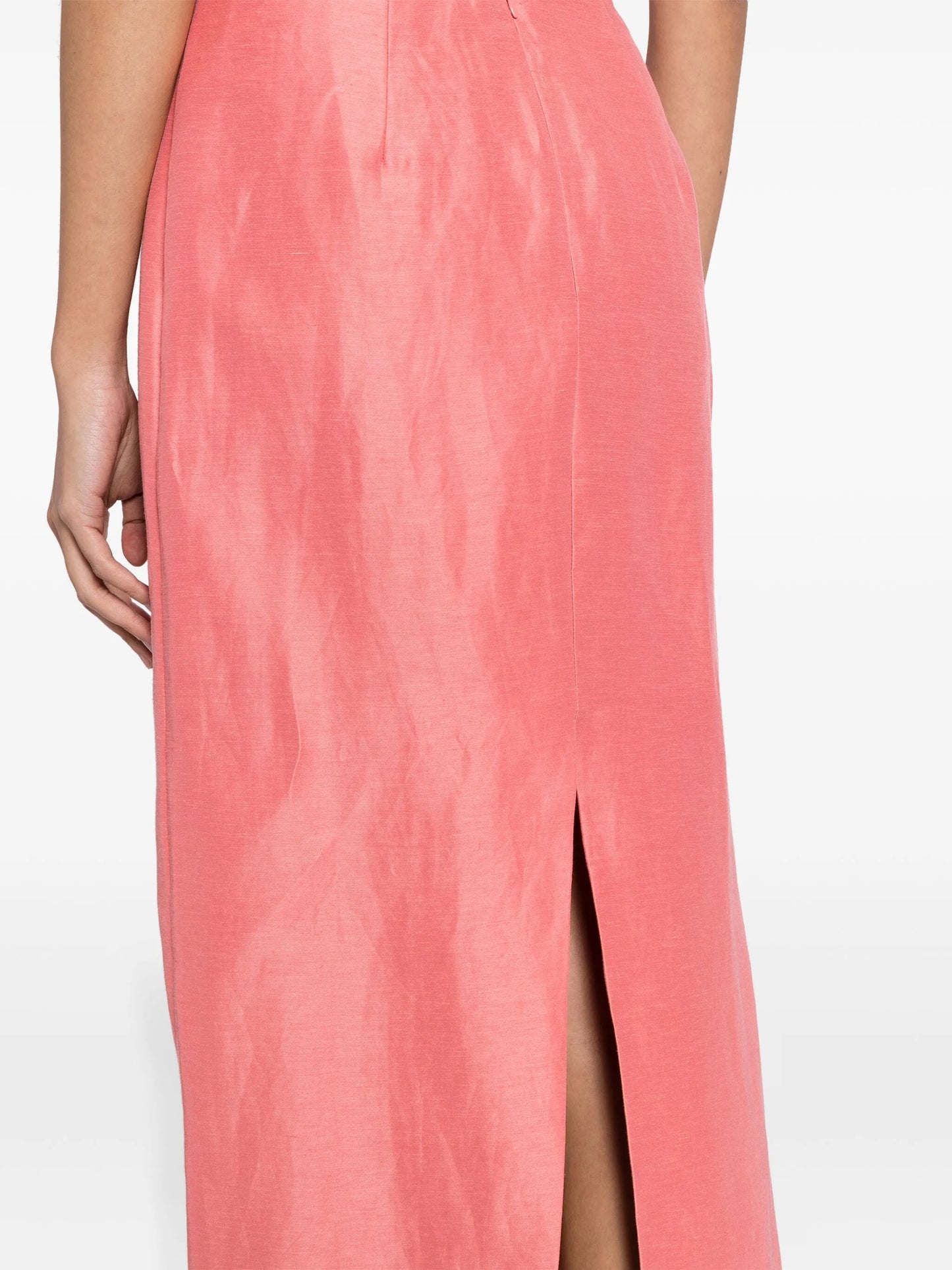 Mary linen-blend maxi skirt