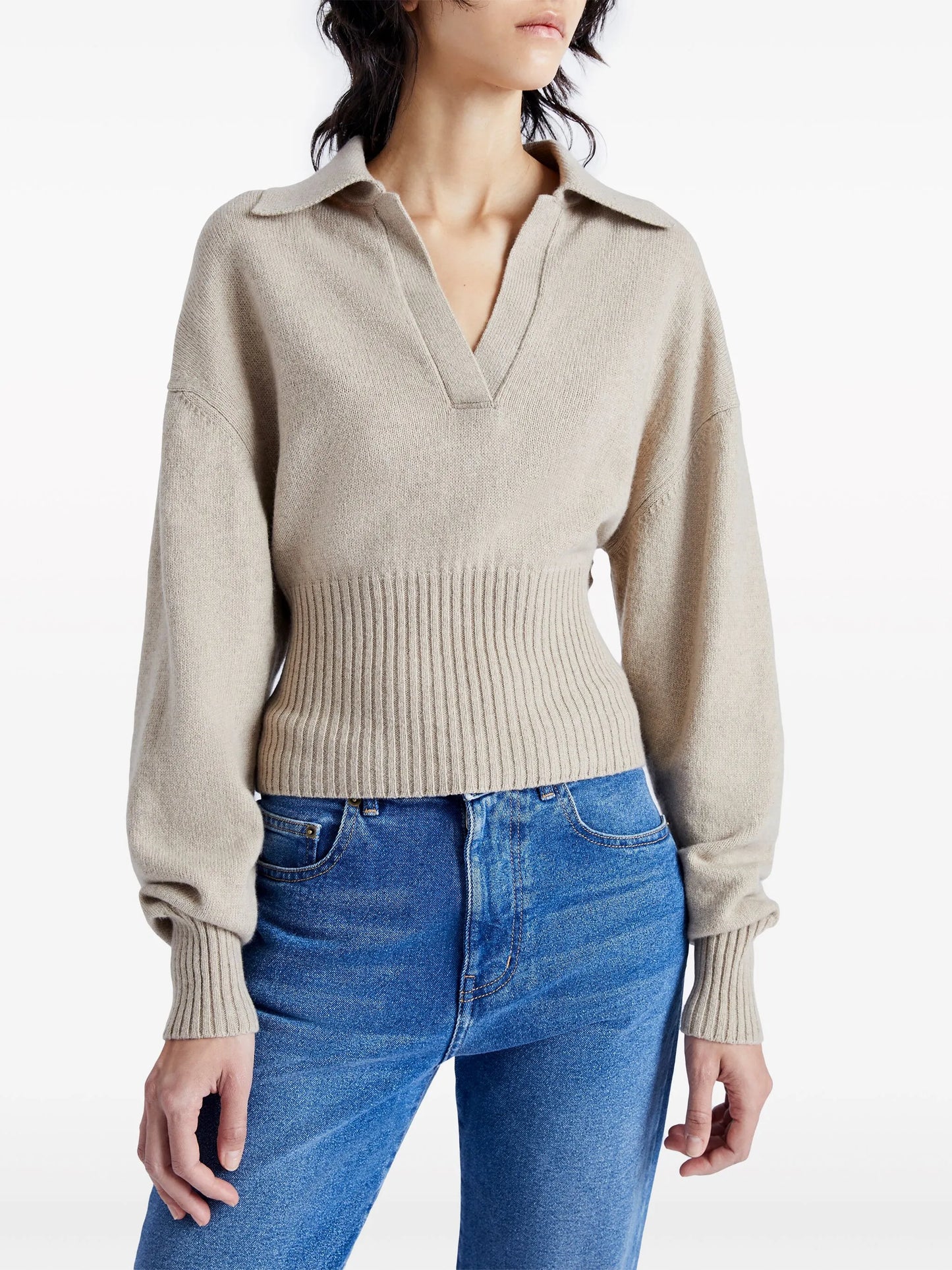 Jeanne cashmere polo jumper