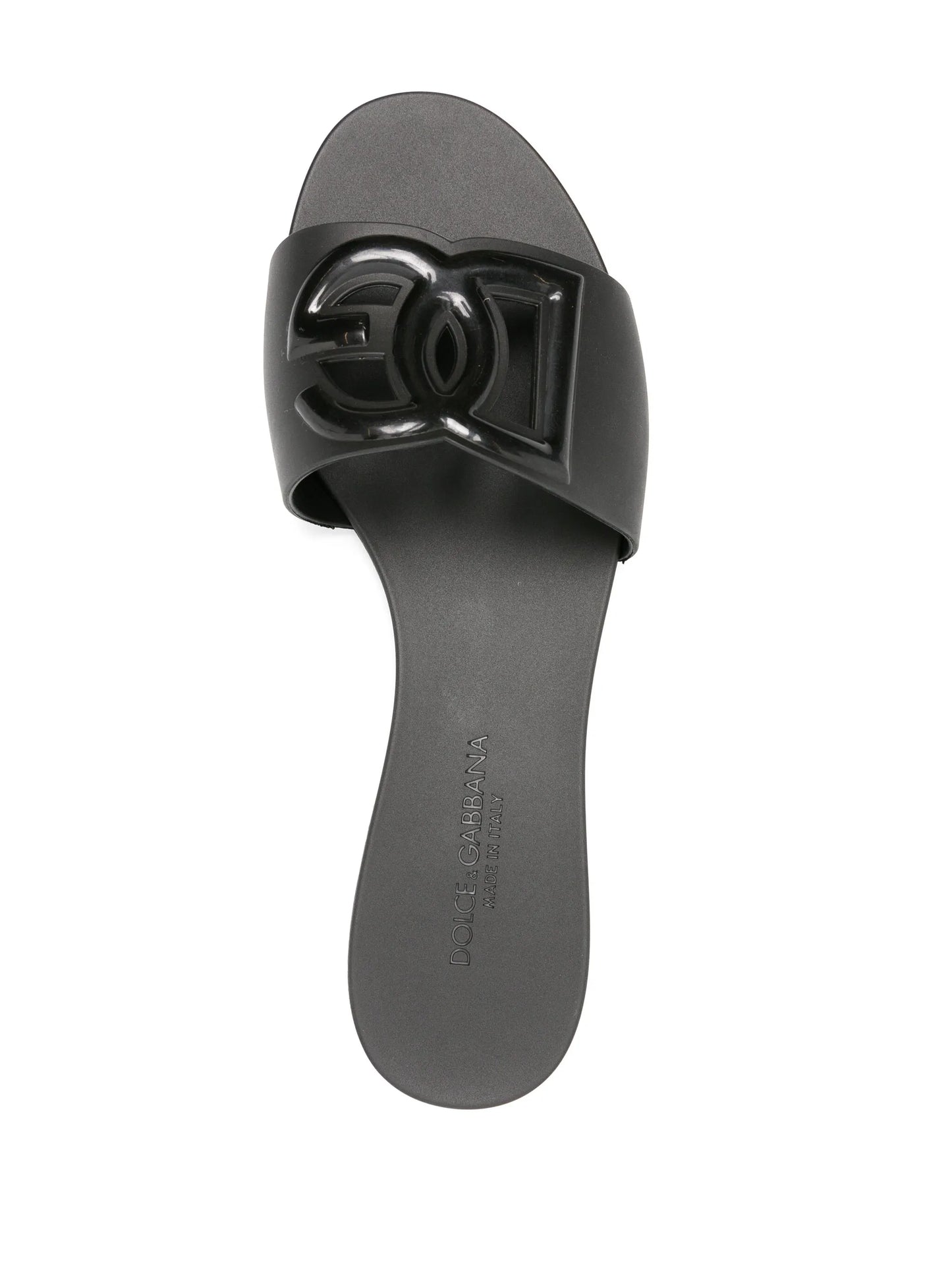 logo-embossed cut-out slides