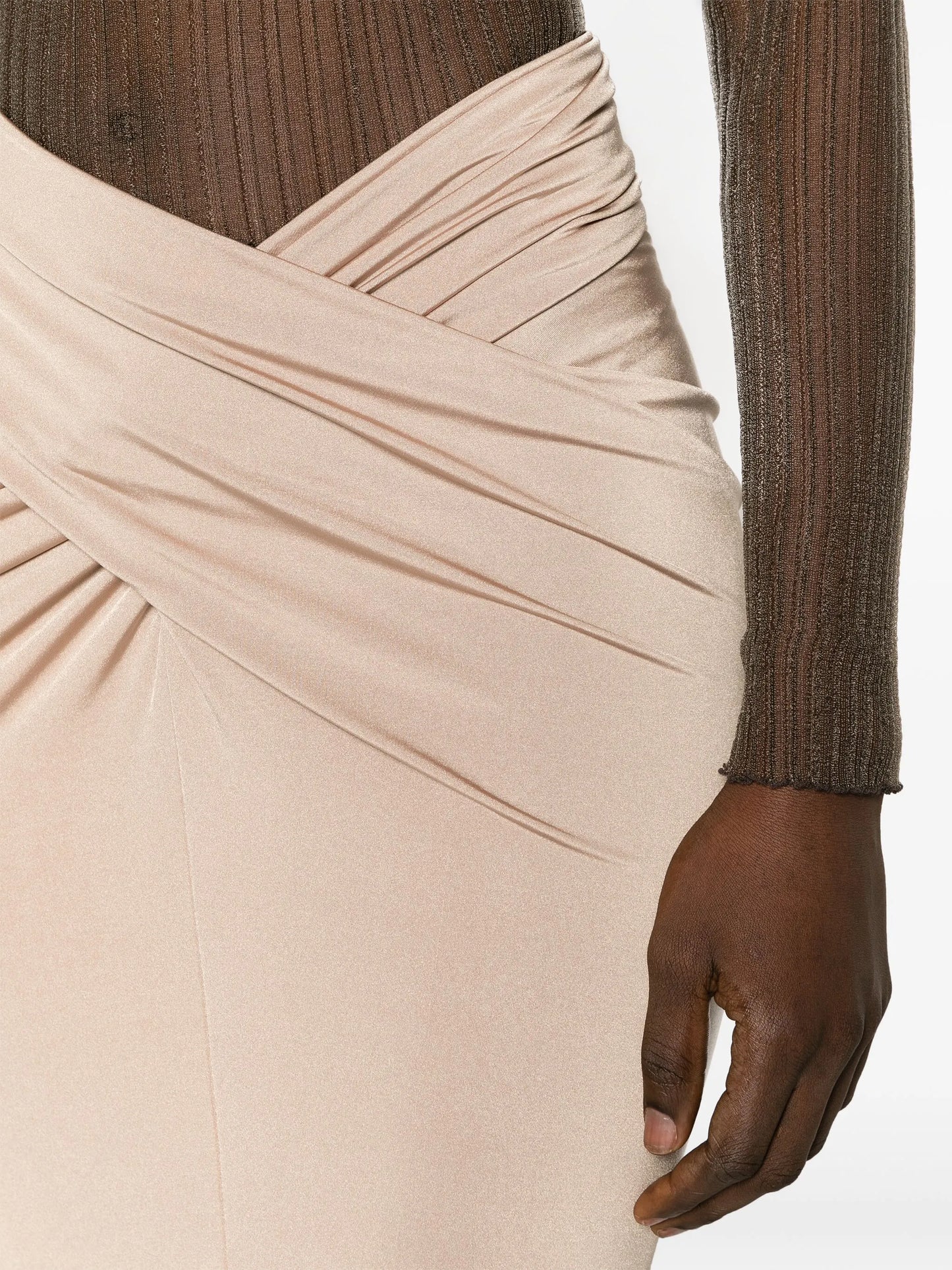 Berretta draped maxi skirt