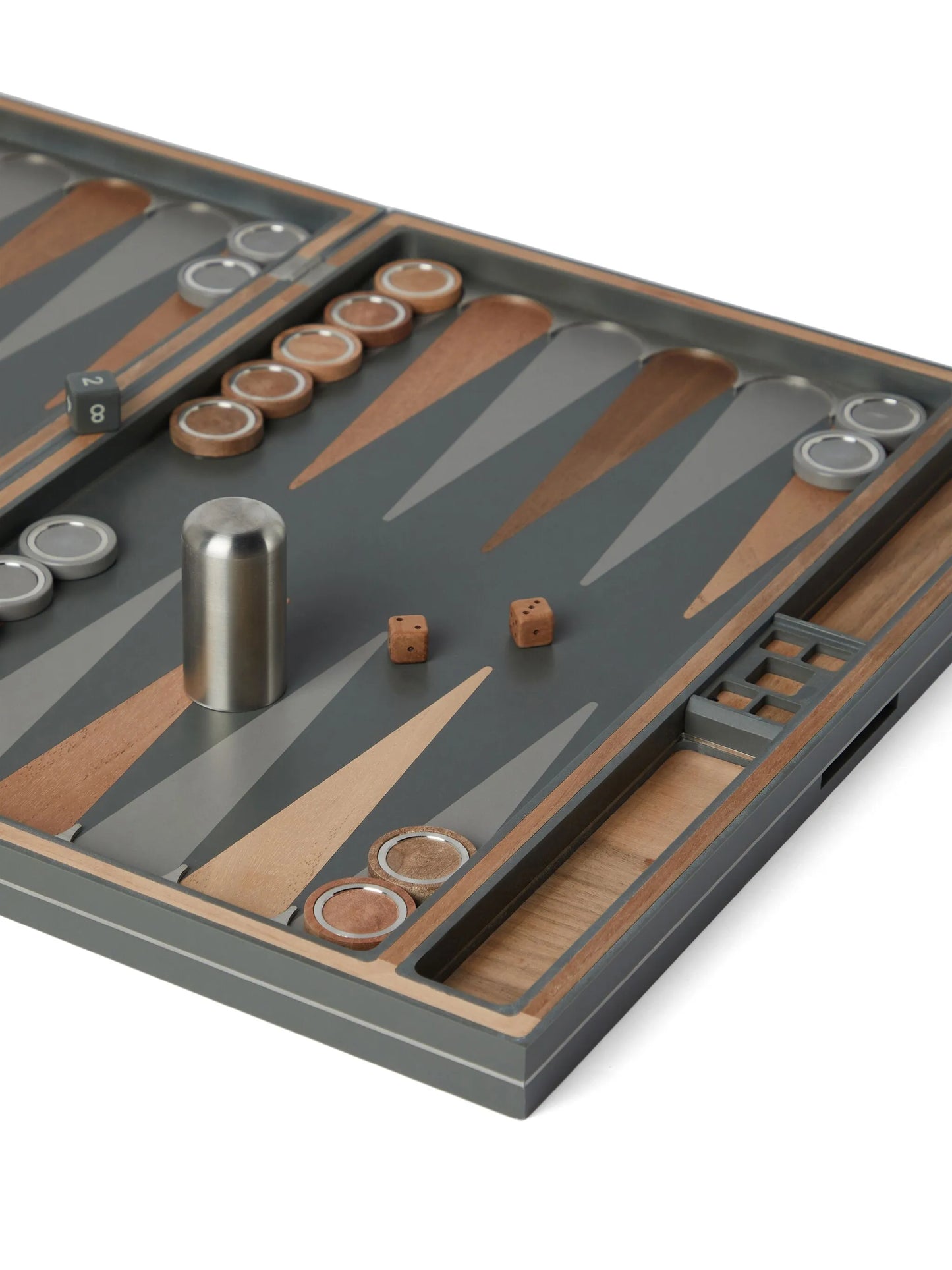 wood backgammon set (9.5cm x 36cm)