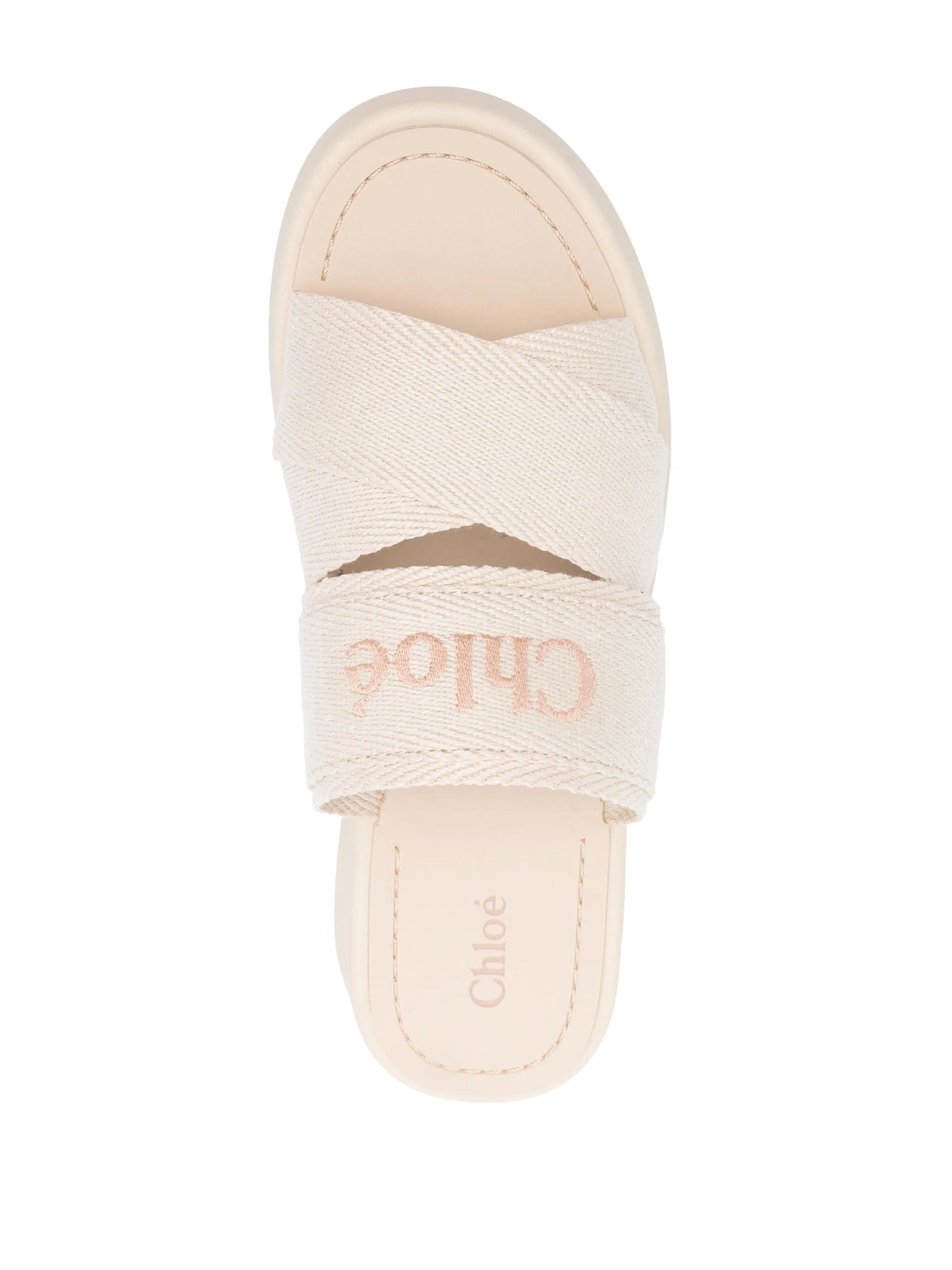 Mila embroidered-logo sandals