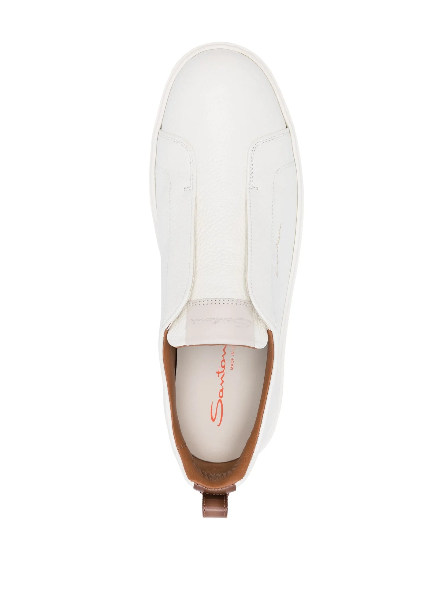 leather slip-on sneakers