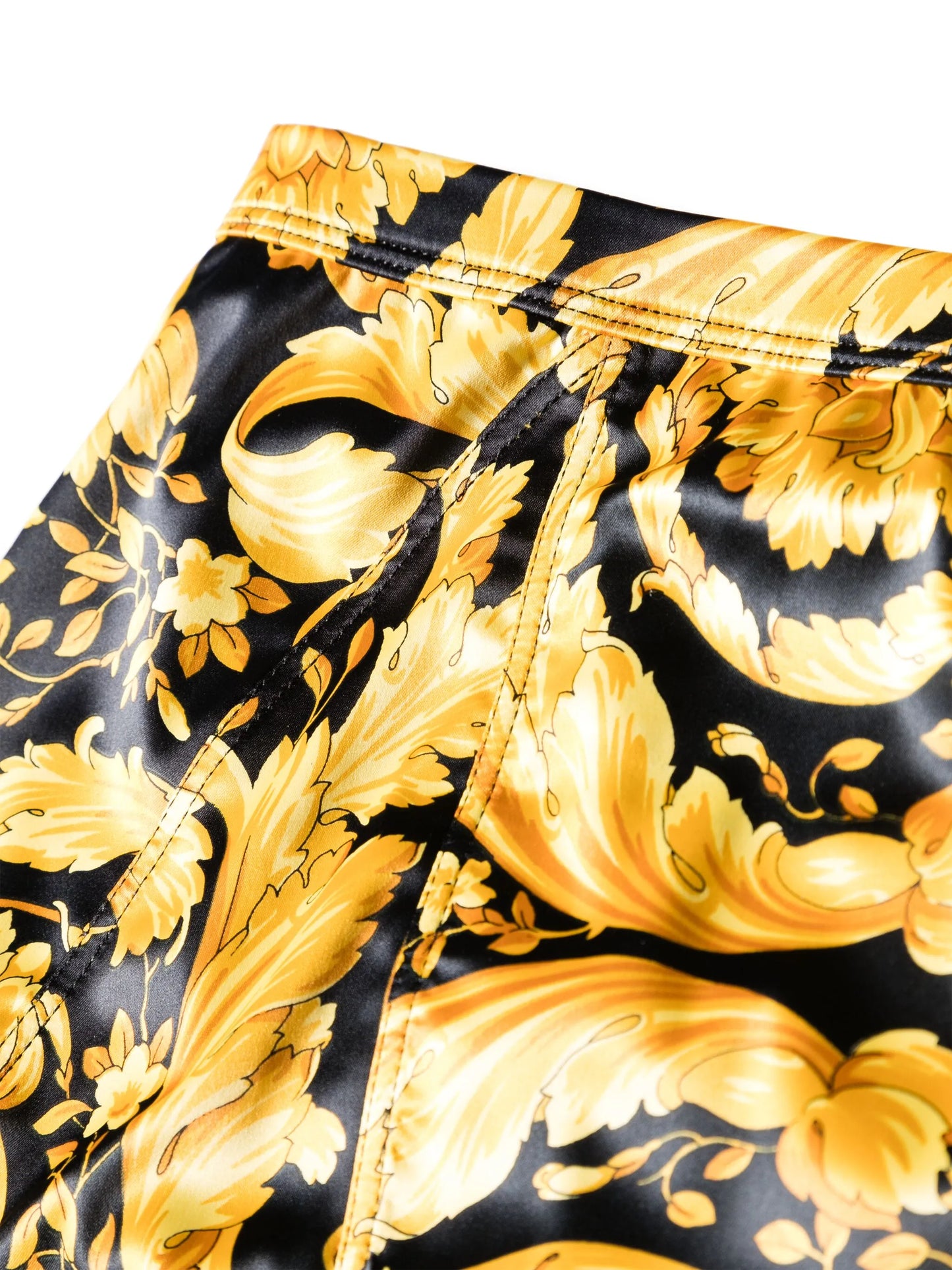 Barocco-print high-waisted briefs