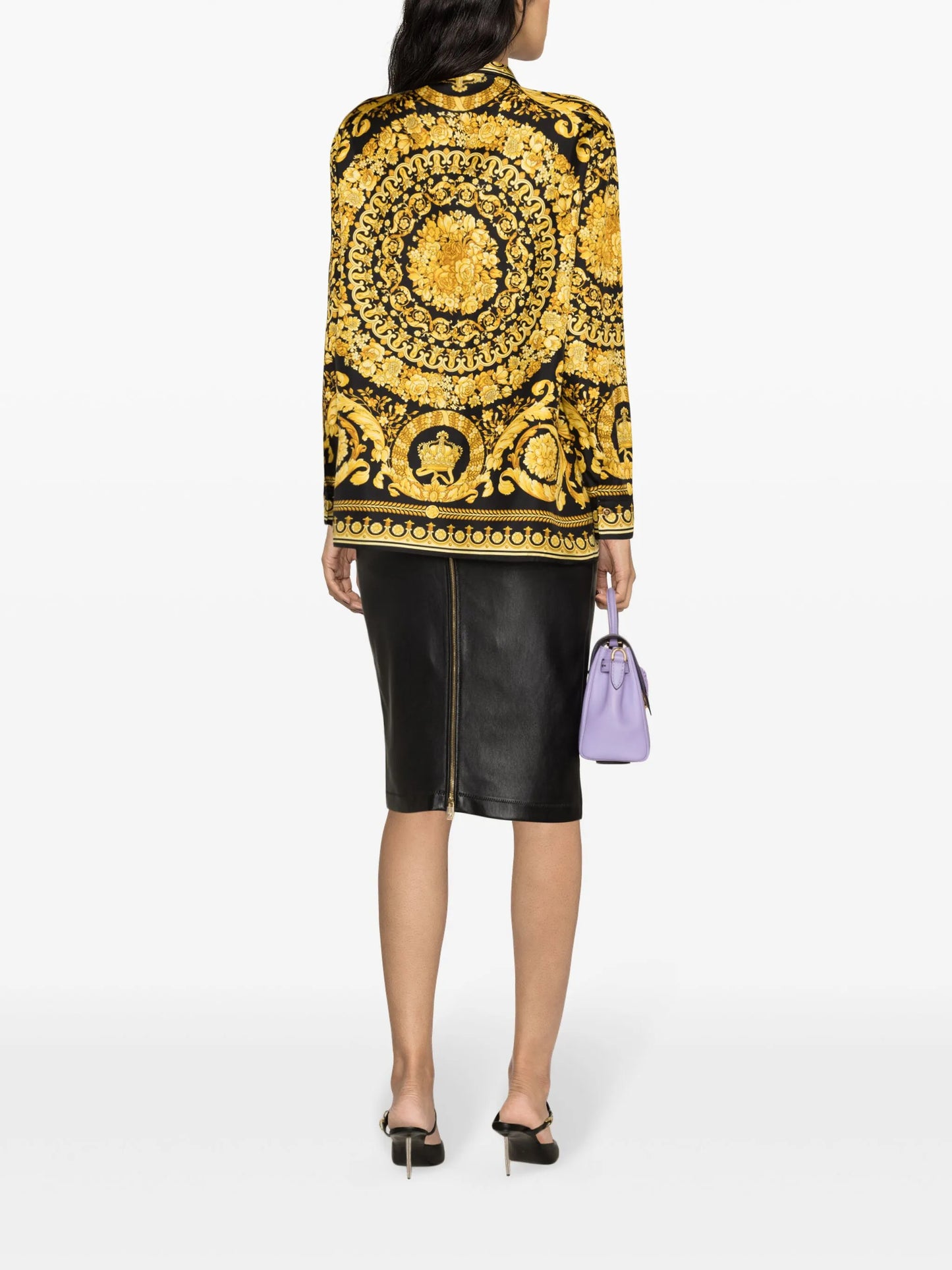Heritage Barocco-print silk shirt