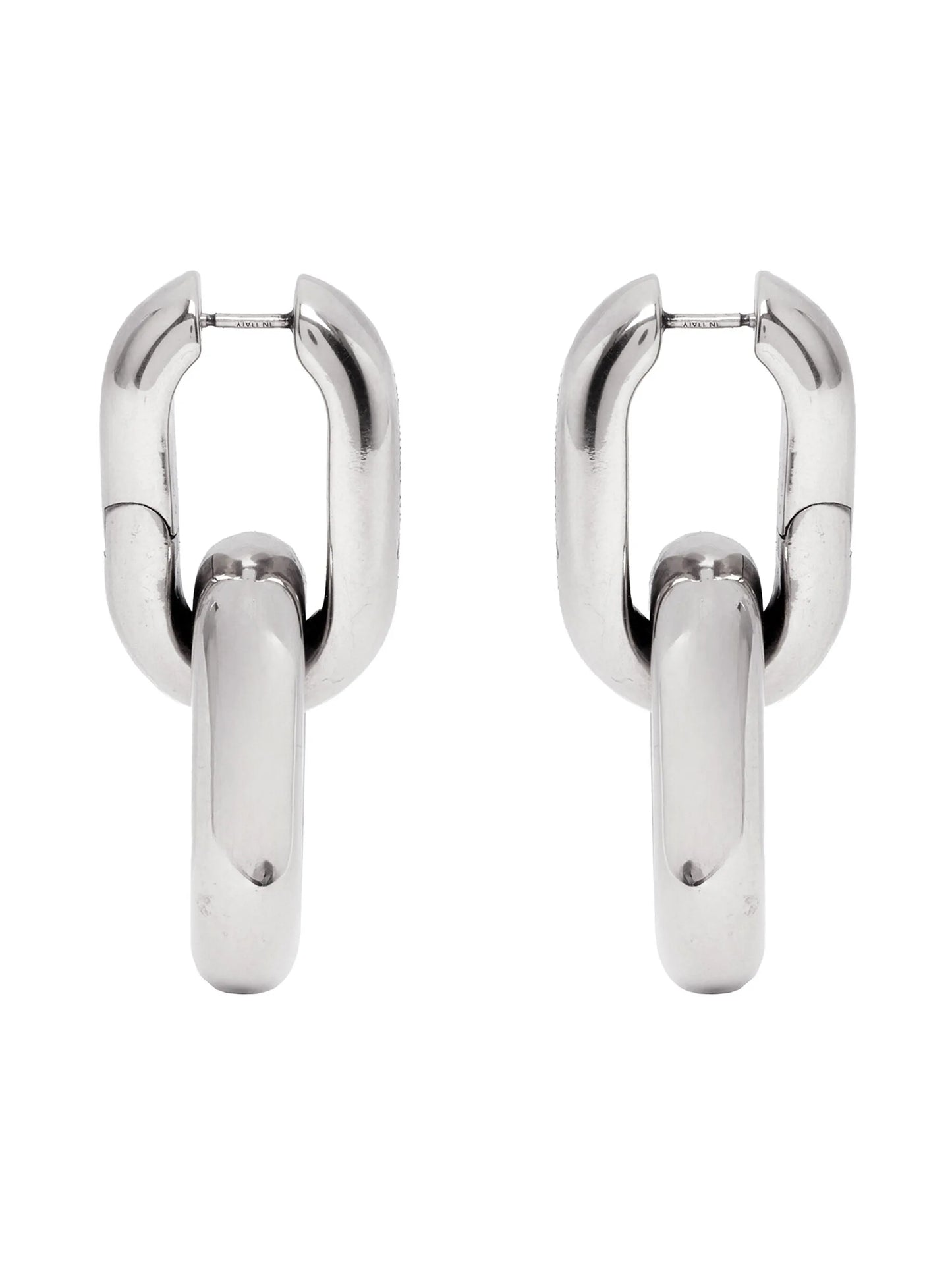 Peak chain-link drop earrings