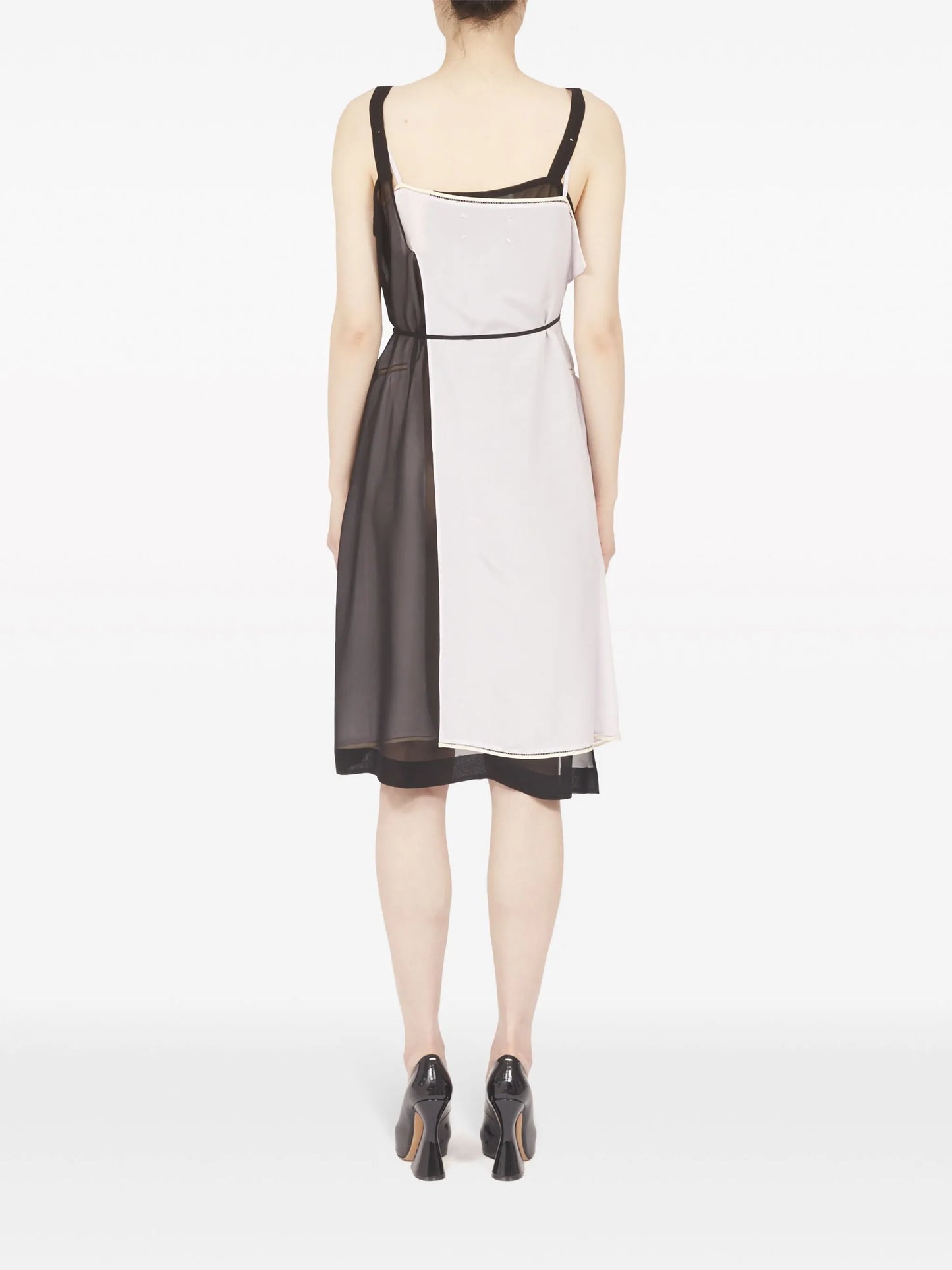 Freeze-frame silk dress