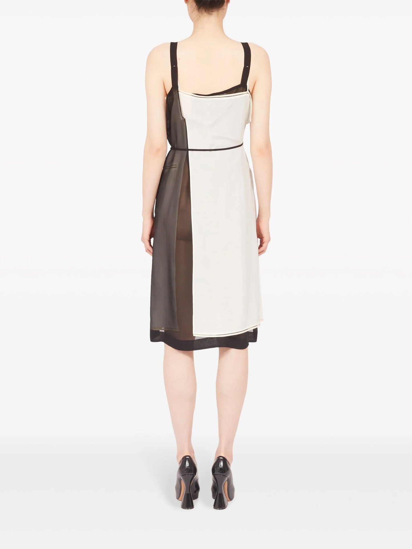 Freeze-frame silk dress