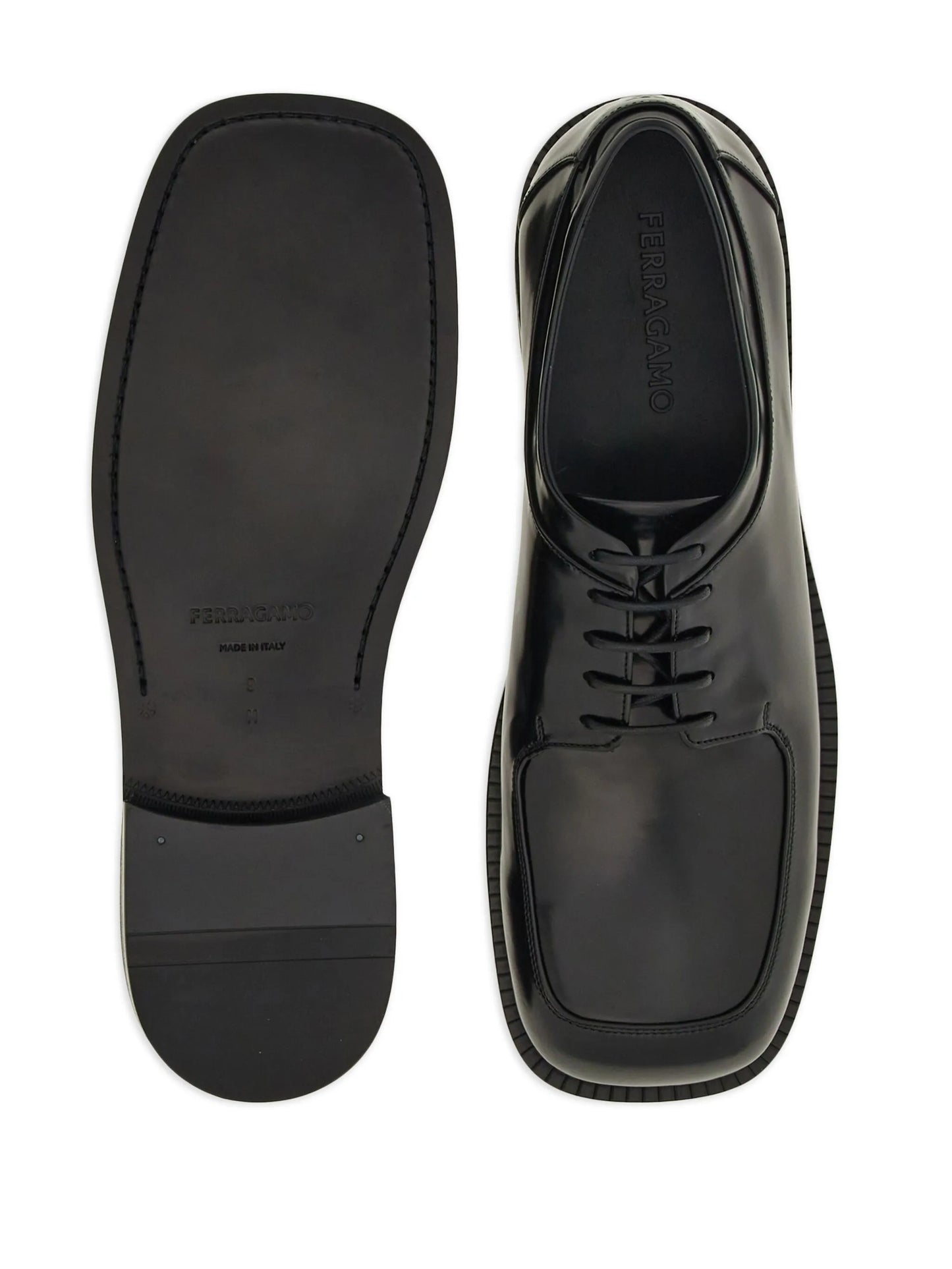 square-toe derby shoes