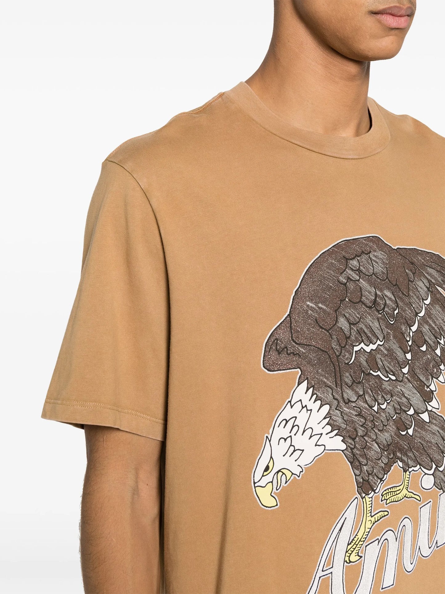 eagle-stamp cotton T-shirt