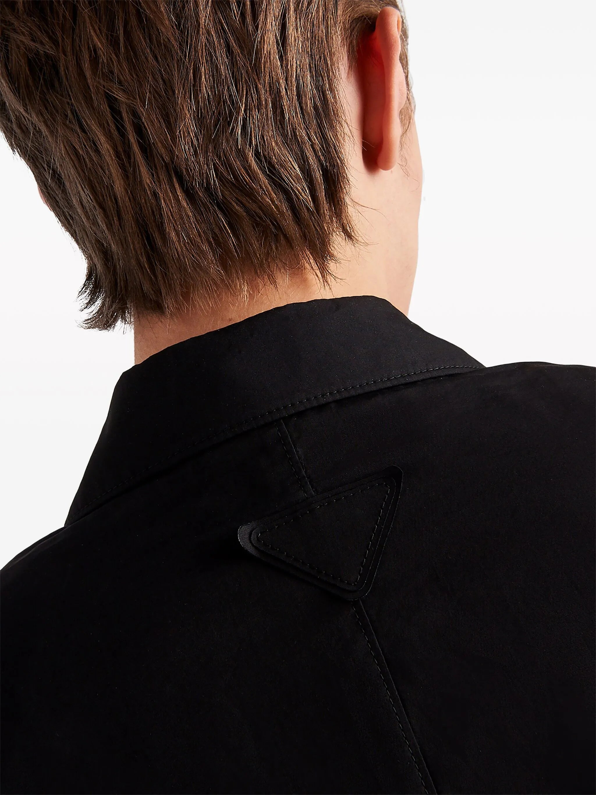 single-breasted cotton blazer