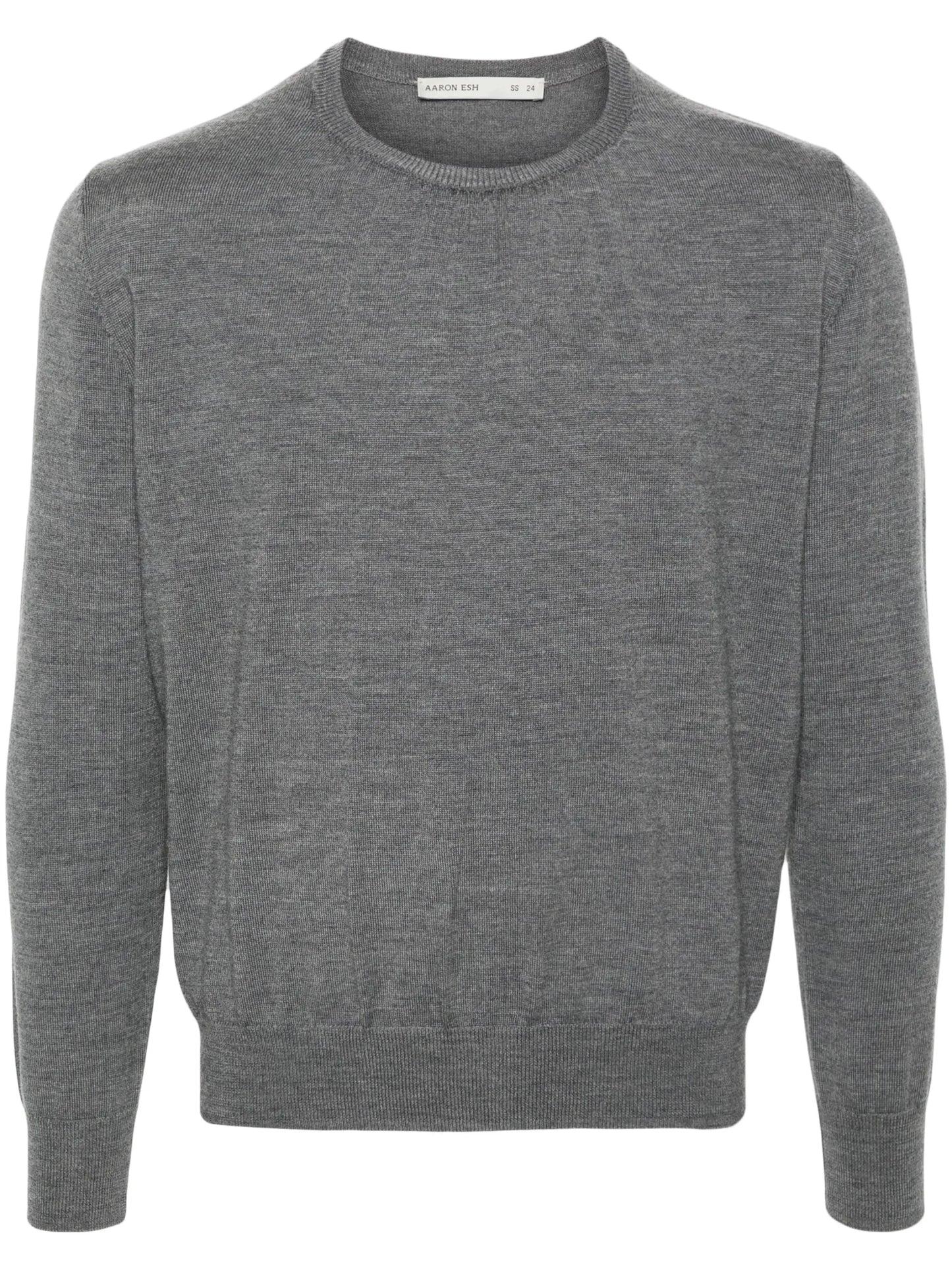 ruched-detail wool jumper