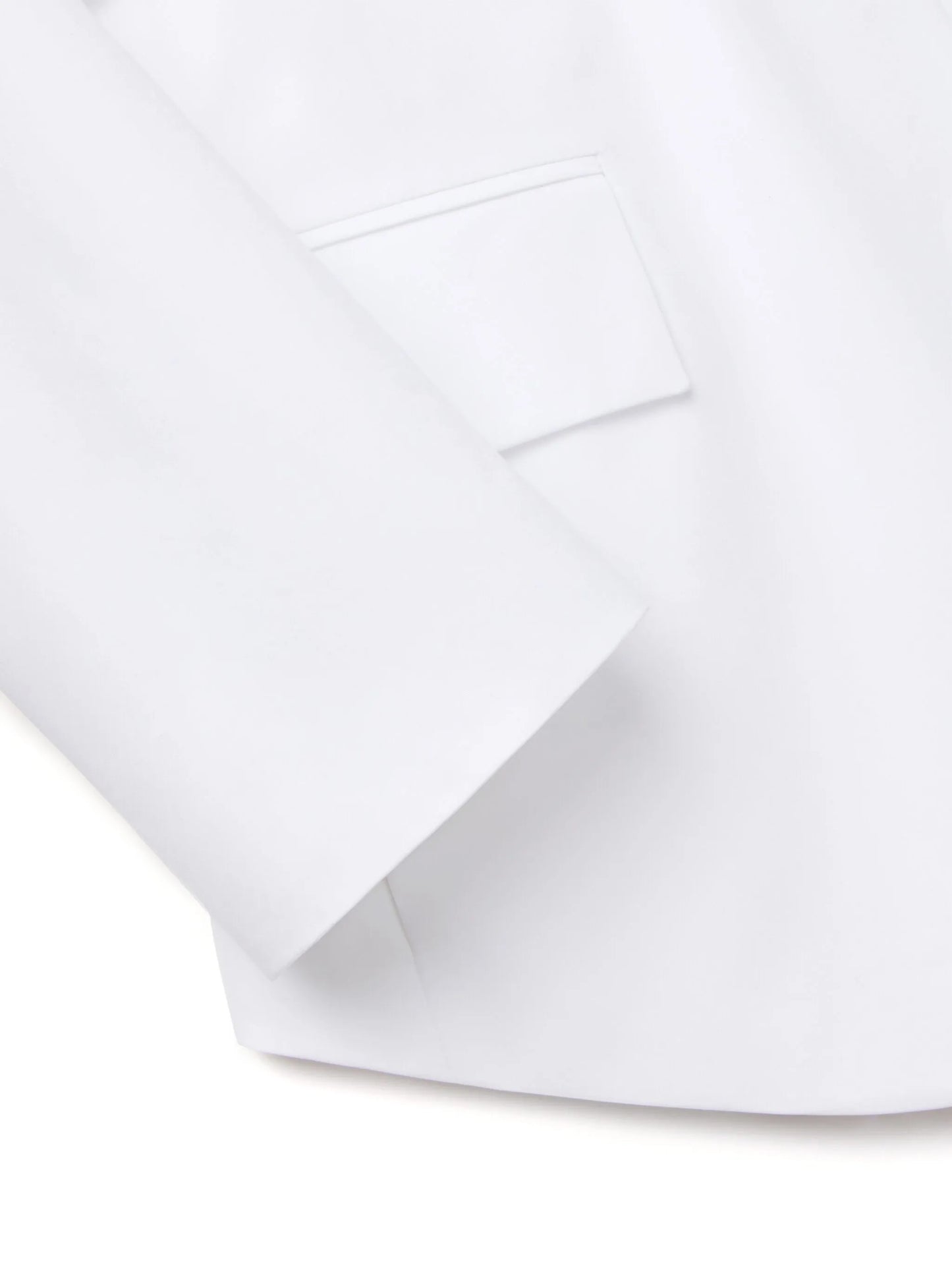 Compact poplin pea coat