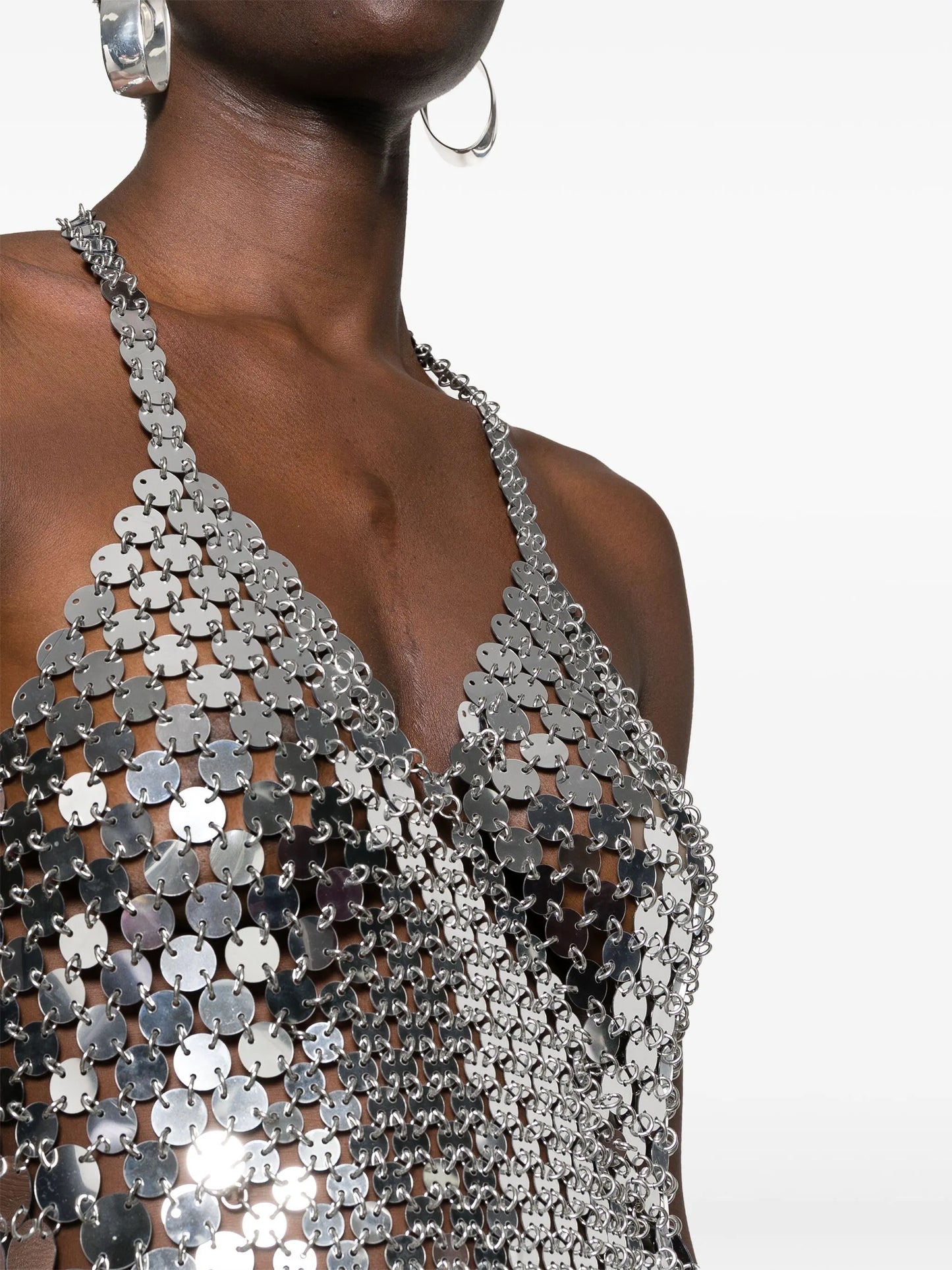 sequin-embellished long dress
