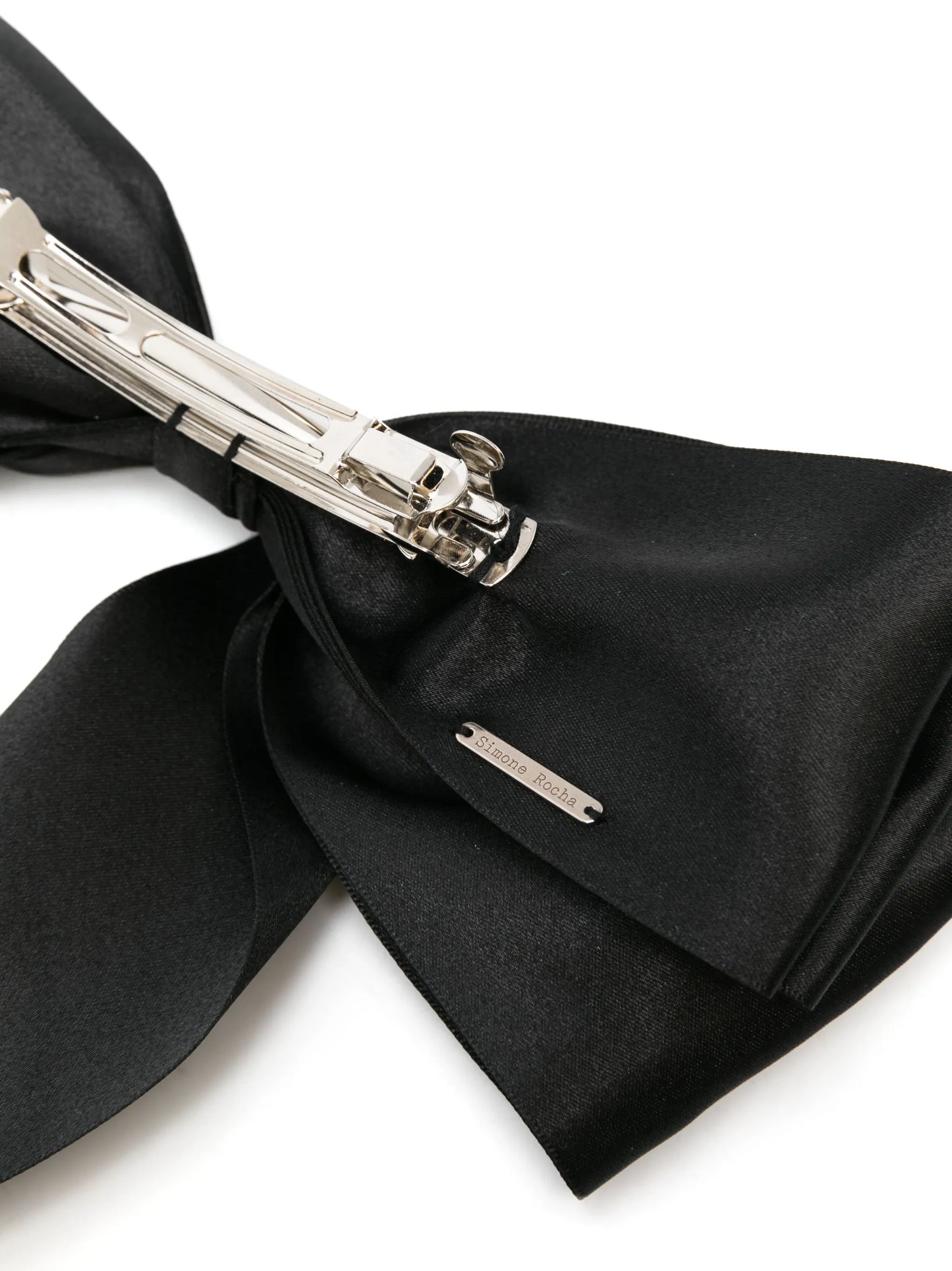 oversized bow satin hair clip
