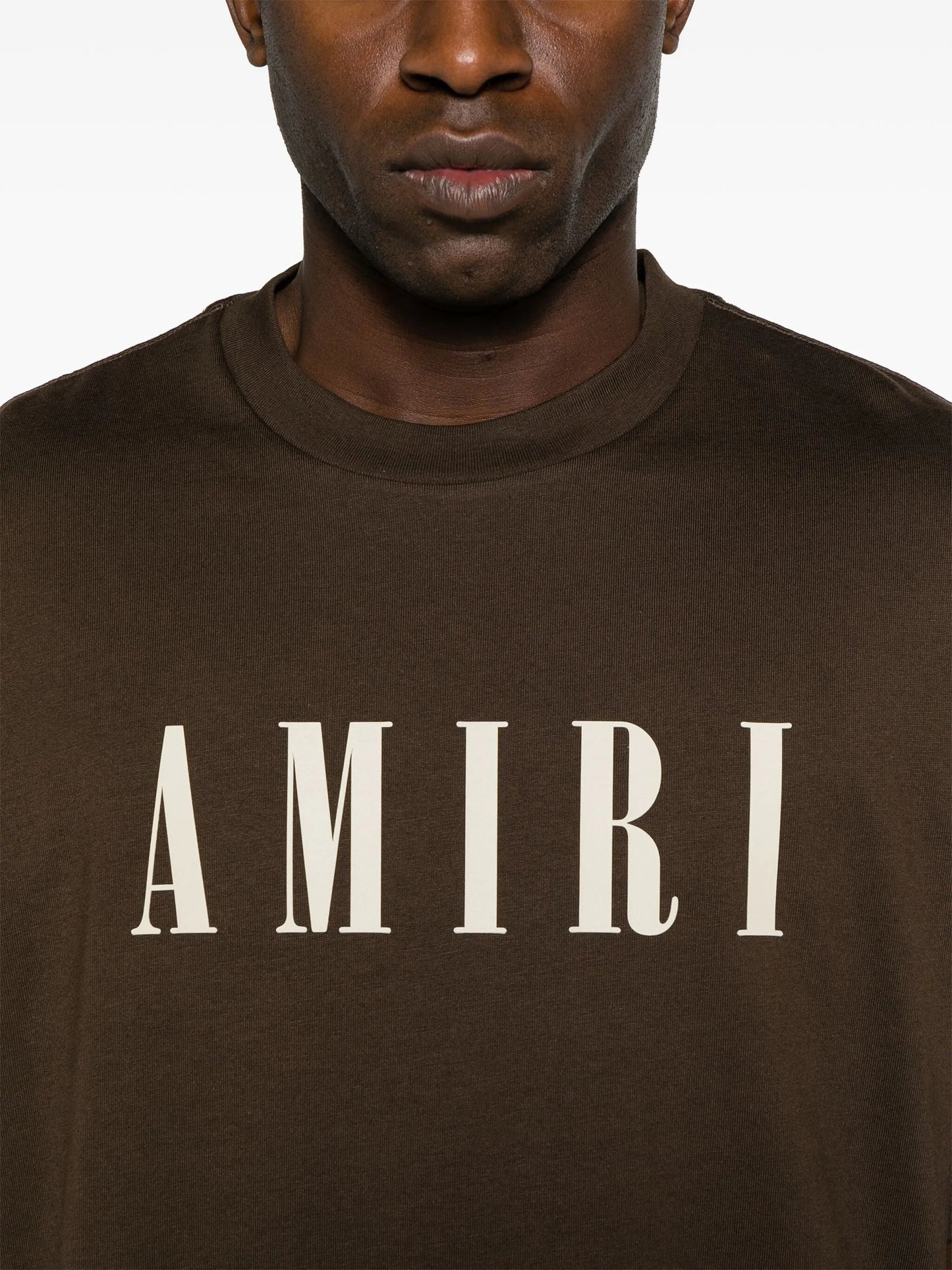 logo-flocked cotton T-shirt
