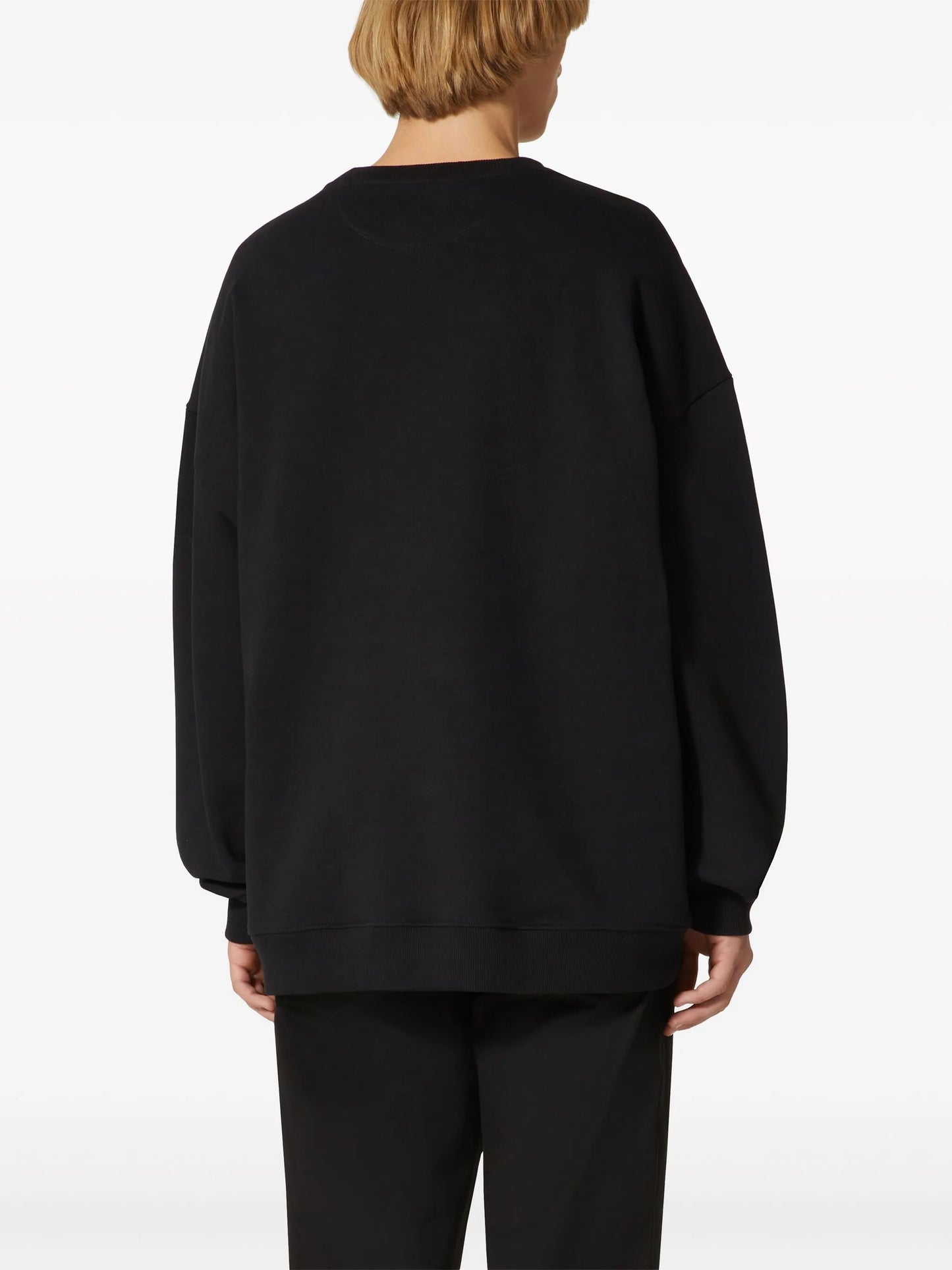 Flower Portrait-print cotton sweatshirt