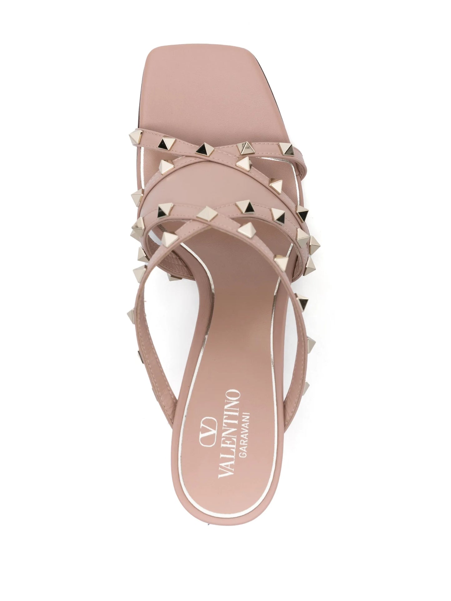 90mm Rockstud strappy leather sandals
