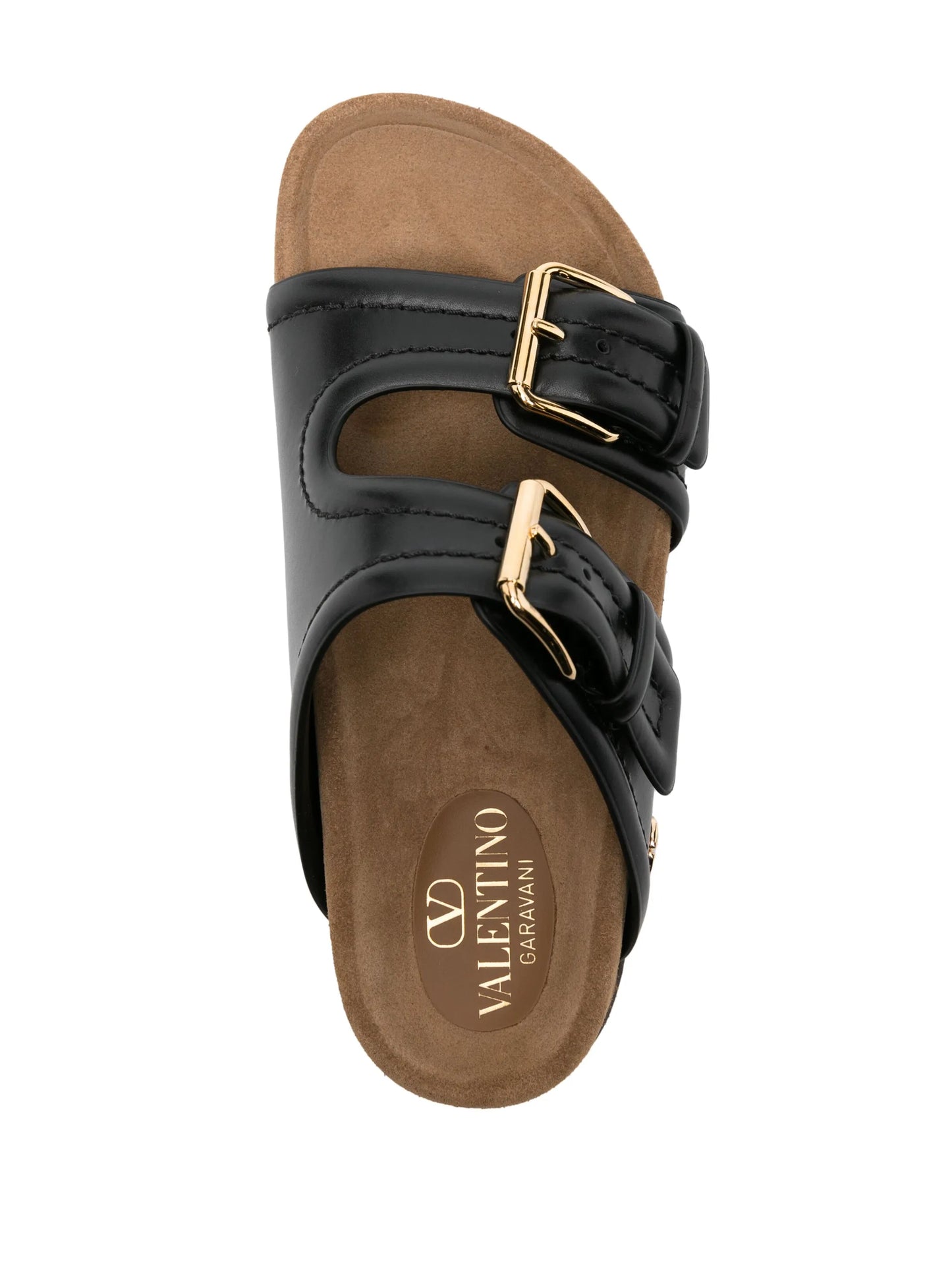 Fussfriend double-strap leather slides