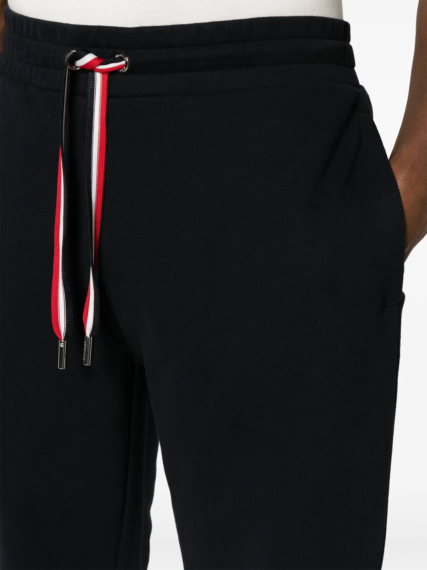 Tricolour Accent cotton track pants