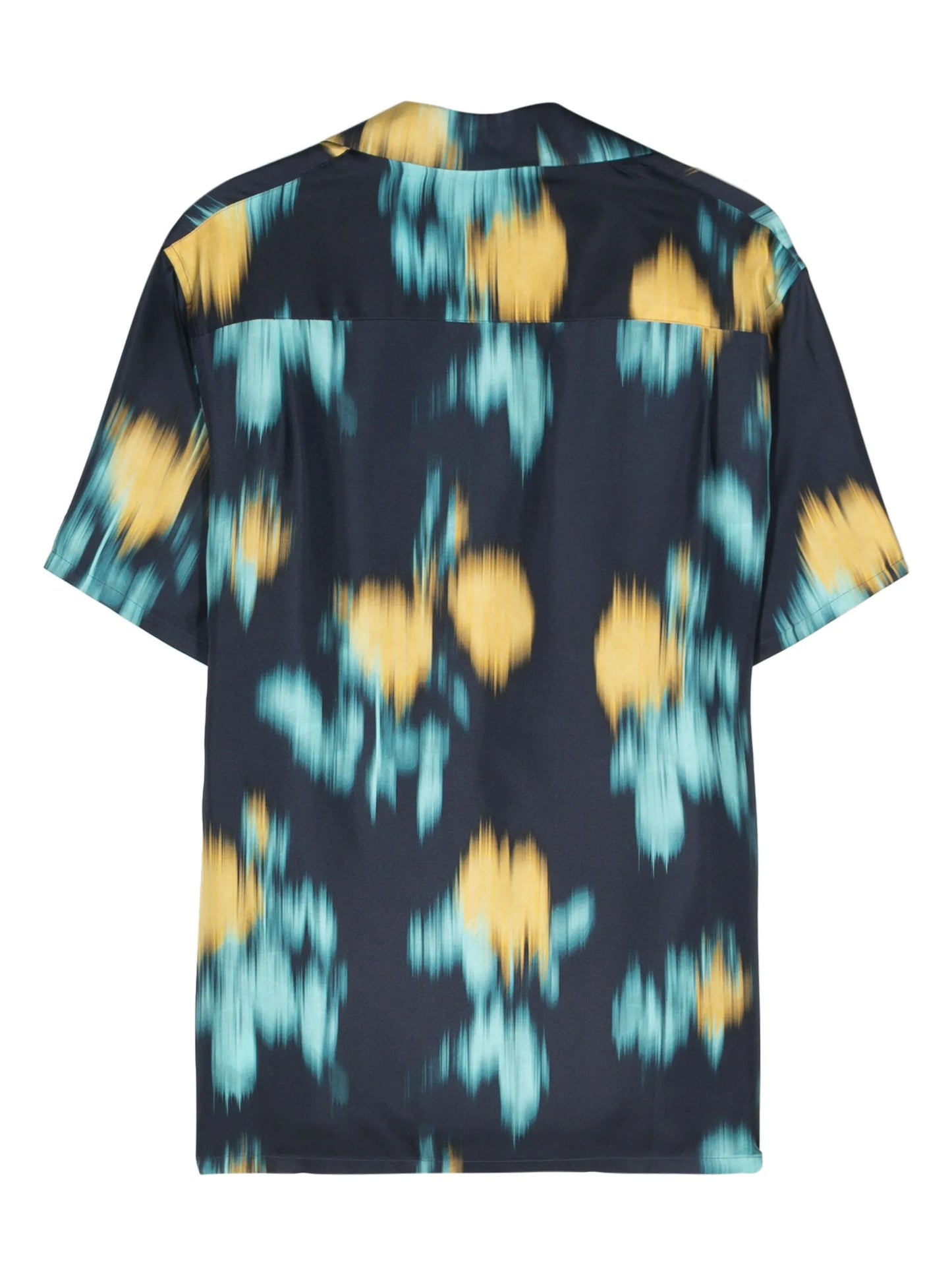 abstract-pattern silk shirt