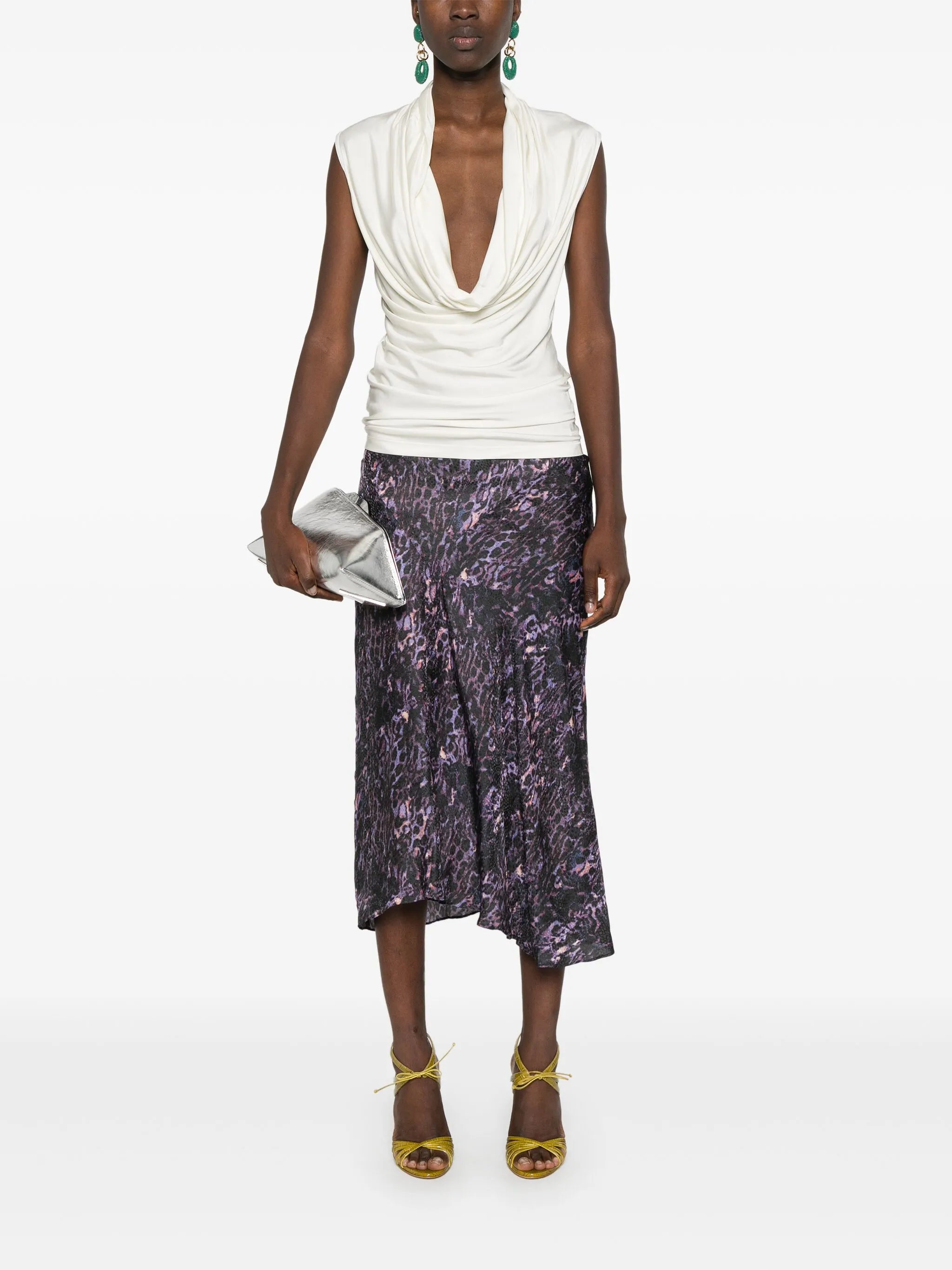 Lisanne animal-print skirt