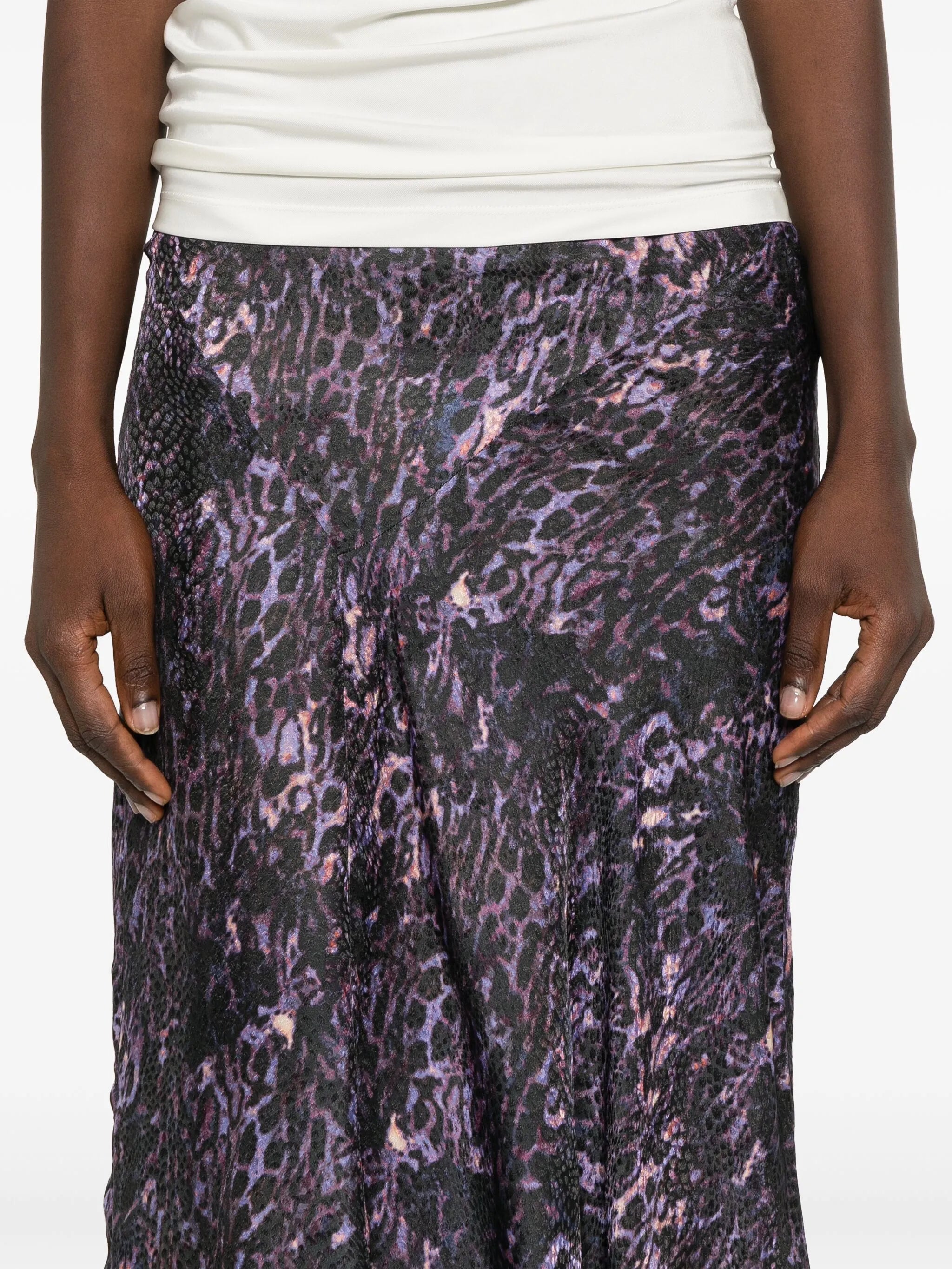 Lisanne animal-print skirt