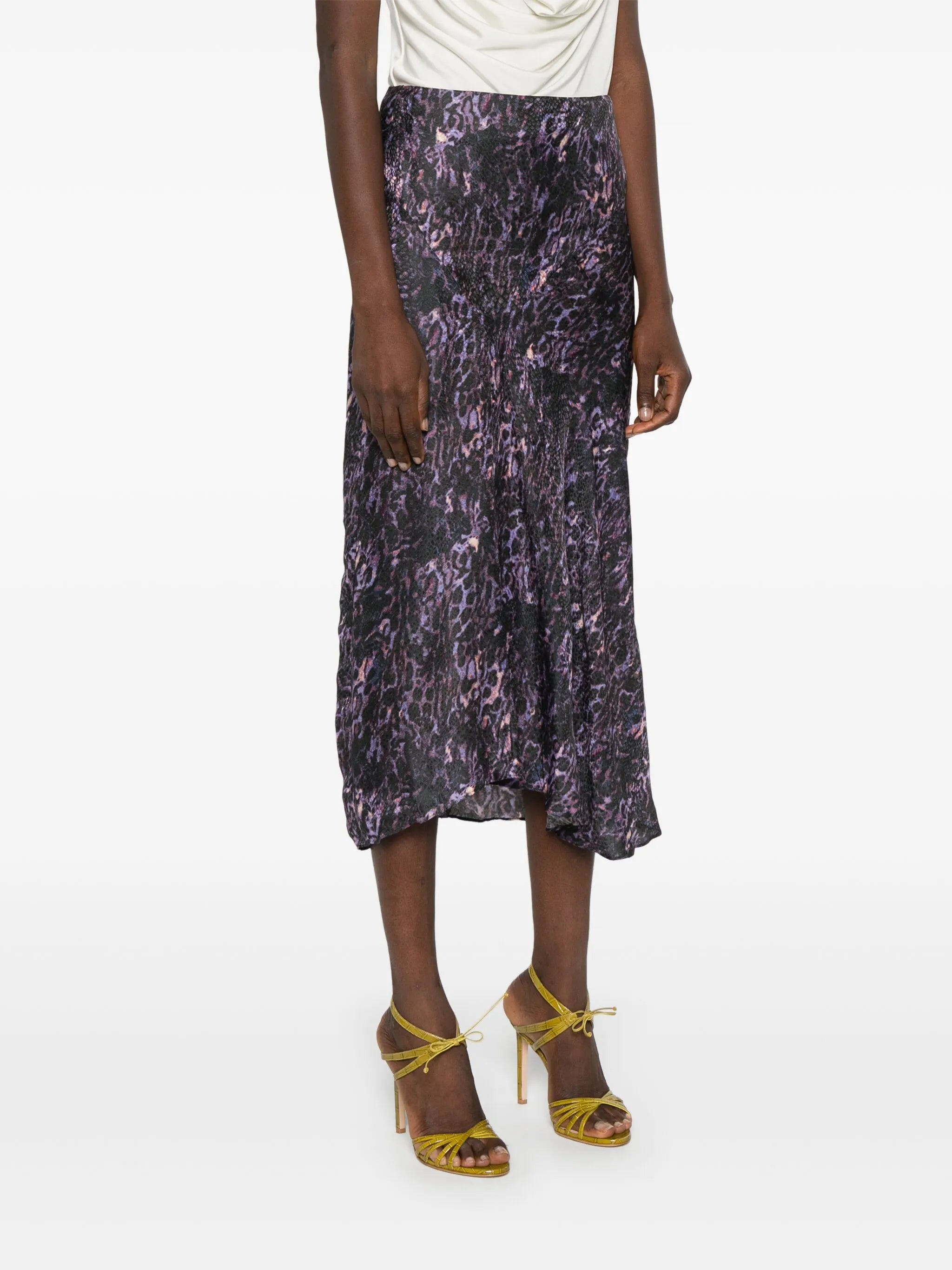 Lisanne animal-print skirt