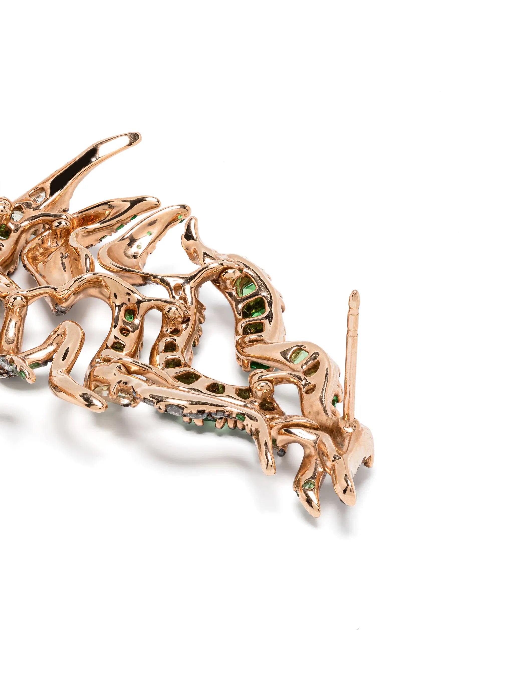 18kt rose gold Smoke Haze multi-stone earrings