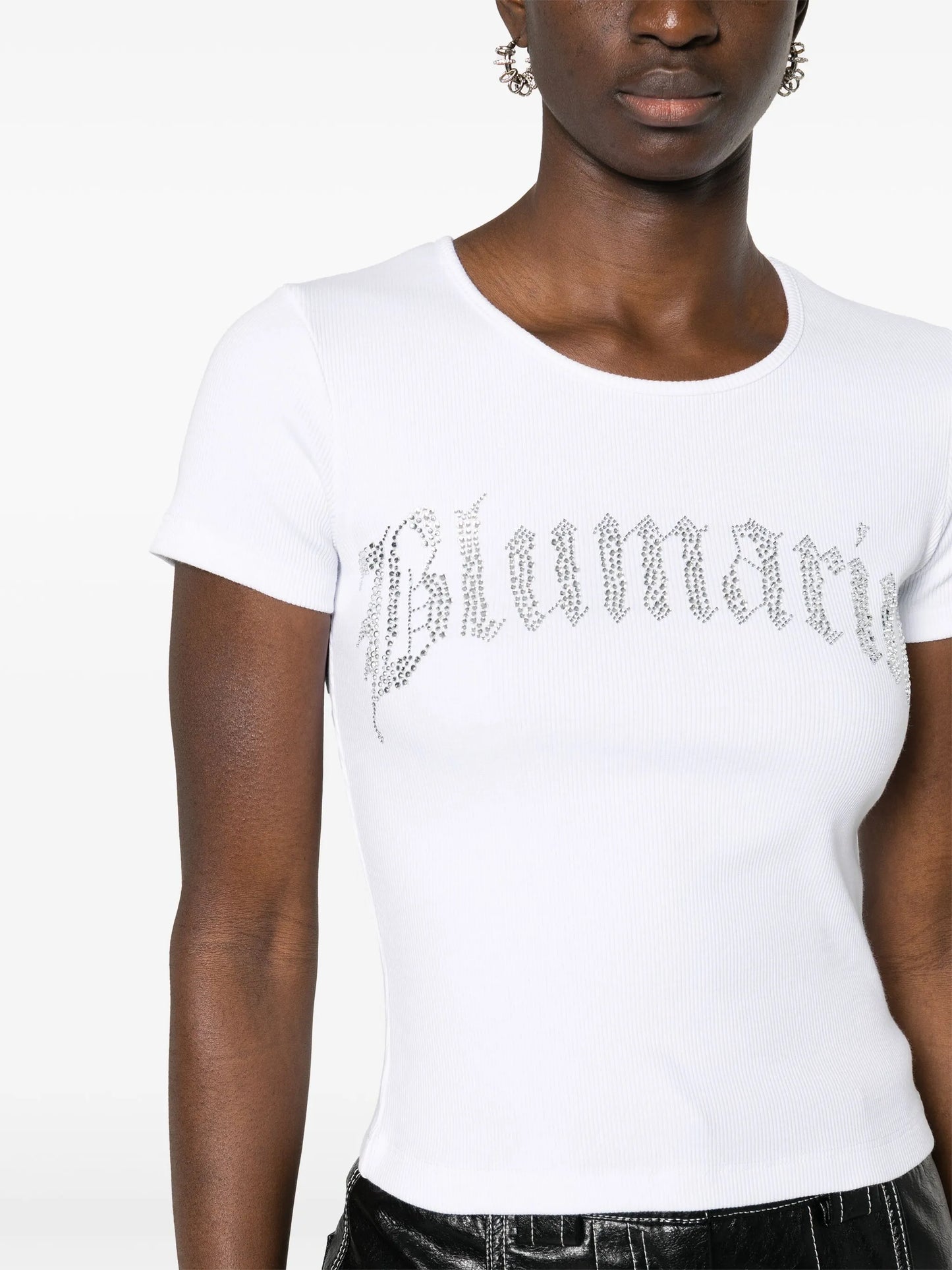 rhinestone-embellished T-shirt