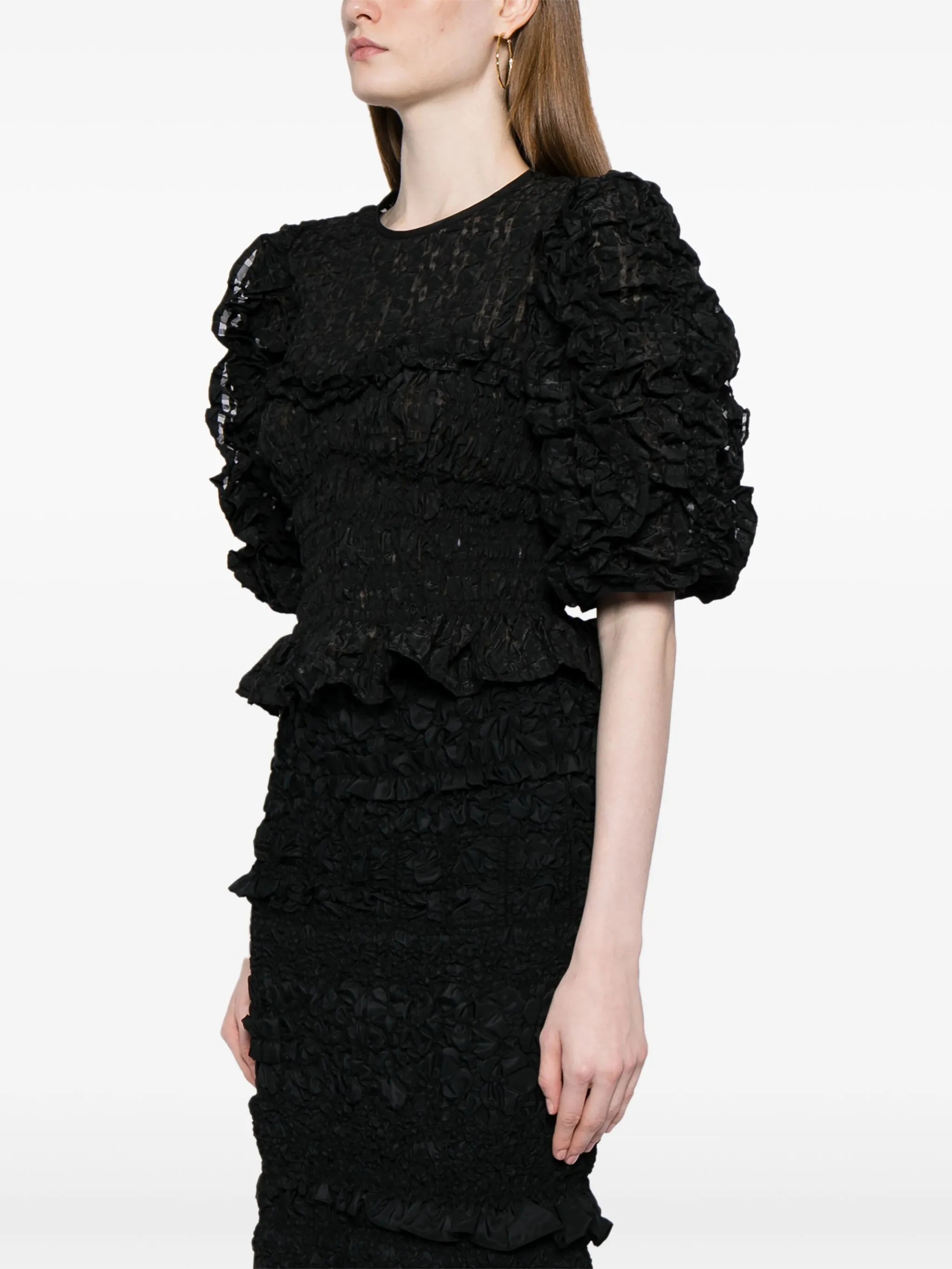 Vanessa puff-sleeve top